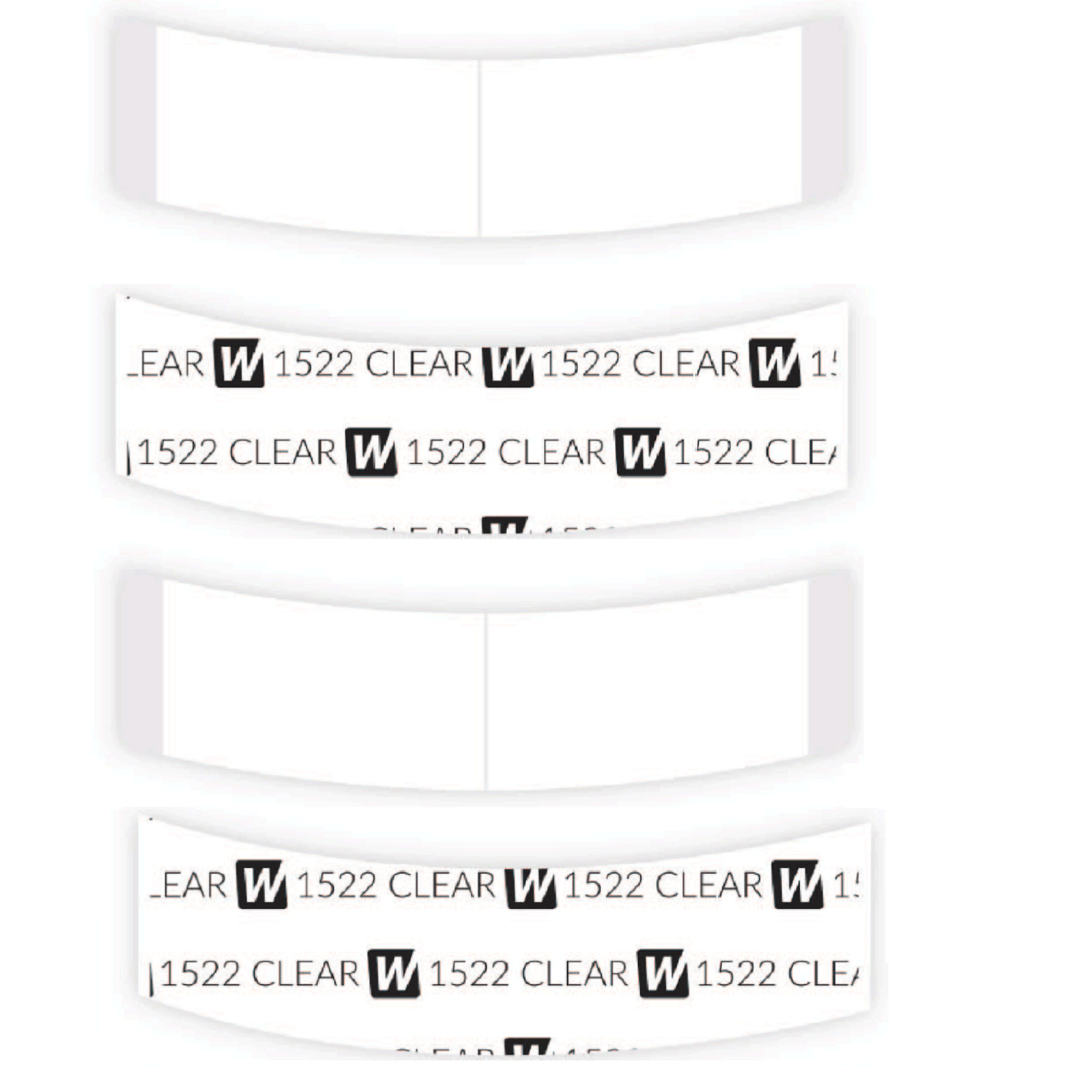 Walker 3M 1522 Daily Wear Poly Wig Adhesive C Shape Toupee Hairpiece Tape 108 Pc