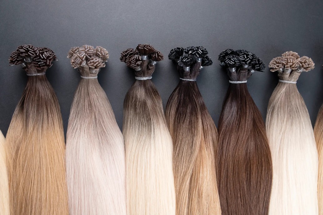 Slavic lux hair (on Italian keratin fusion bonds k tip)