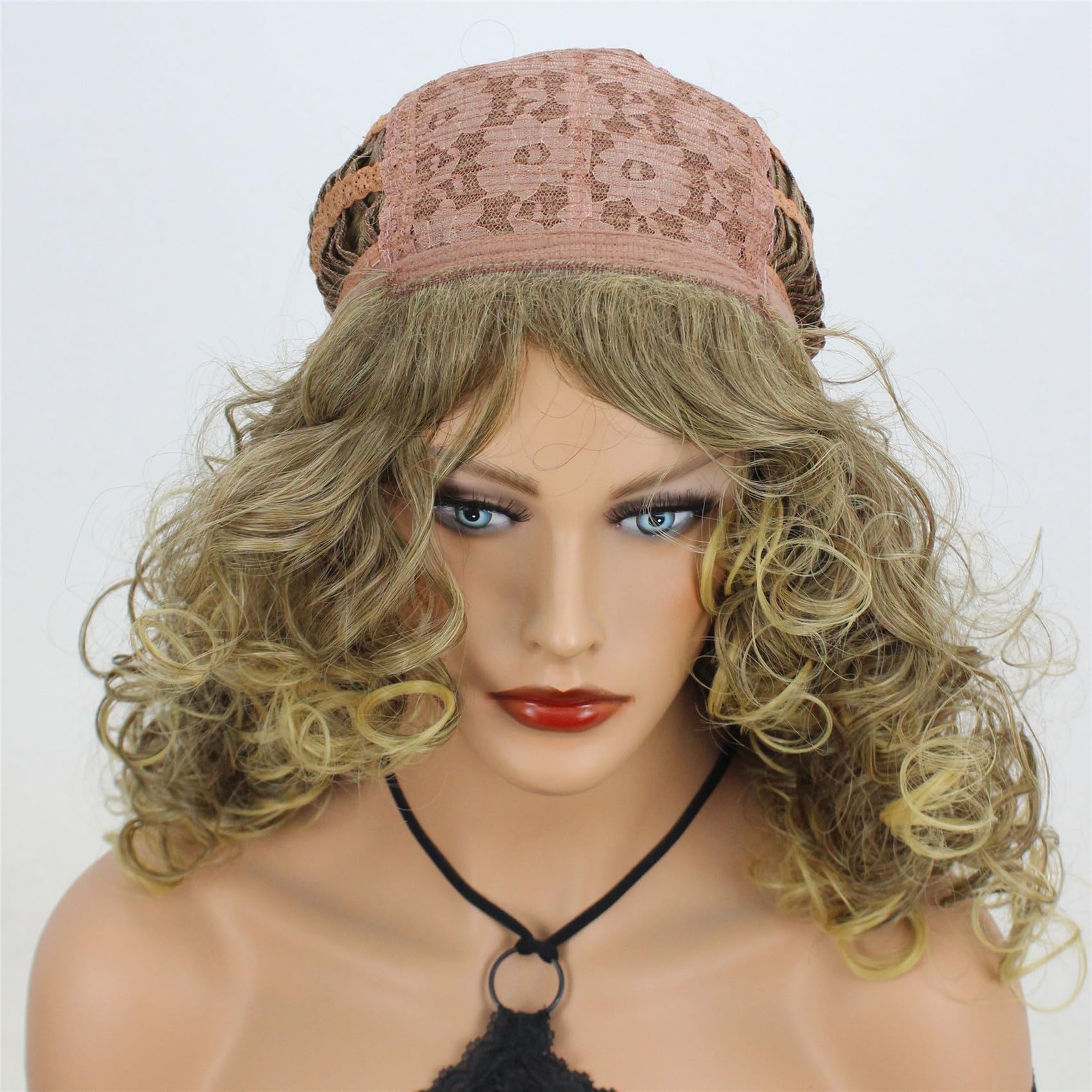 Long Curly Heat Resistant Synthetic Hair Wigs Women Girls Party Wig