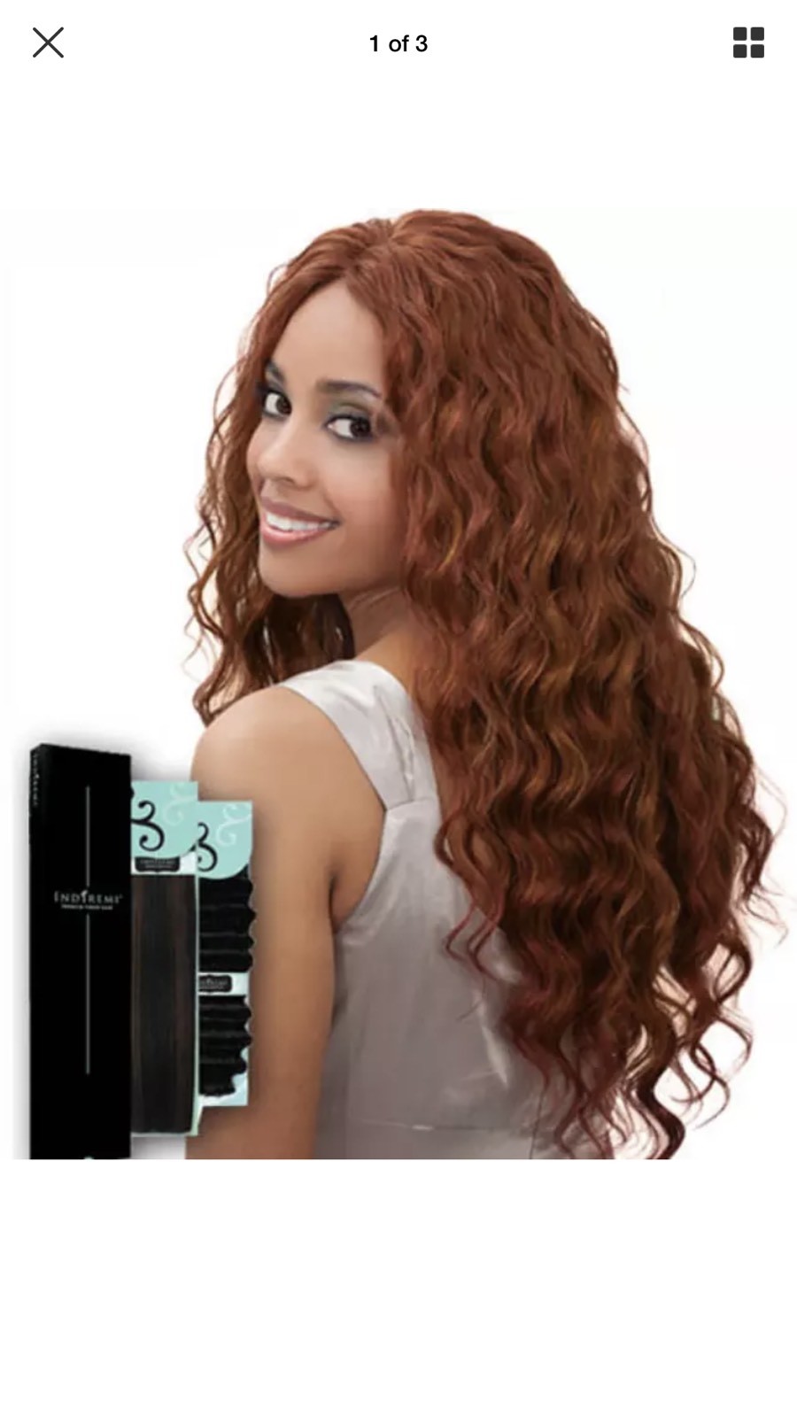 IndiRemi® Virgin Remi Hair Weave_OCEAN_WAVE_WEAVING_14”_#4