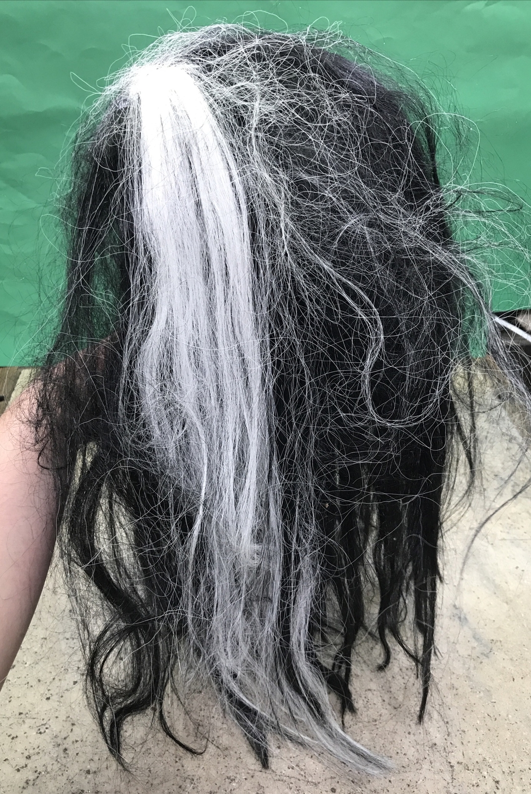 Vintage 1996 Black & White Wig – Cosplay Halloween Dress Up – Nice! Fast Ship!