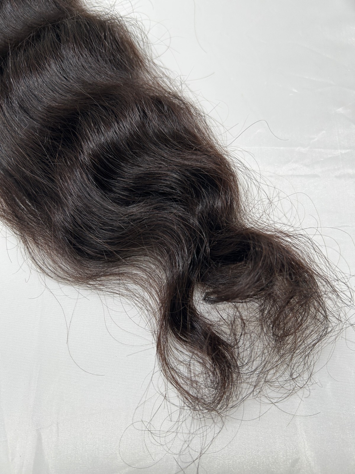 Natural Virgin Indian Wavy Hair Bundle Extensions 100 gram Piece
