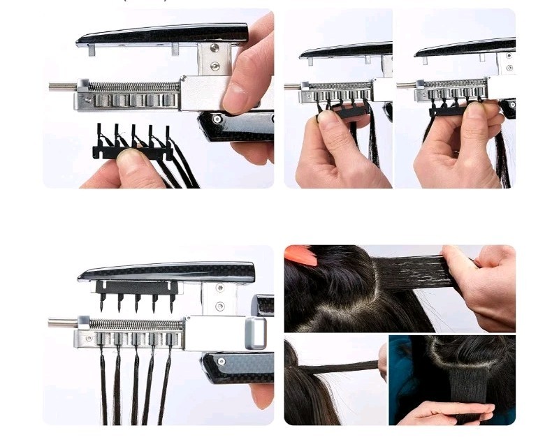 6D Hair Extension Machine 2nd Generation-Tool Only – Silver Microtube/Microlink