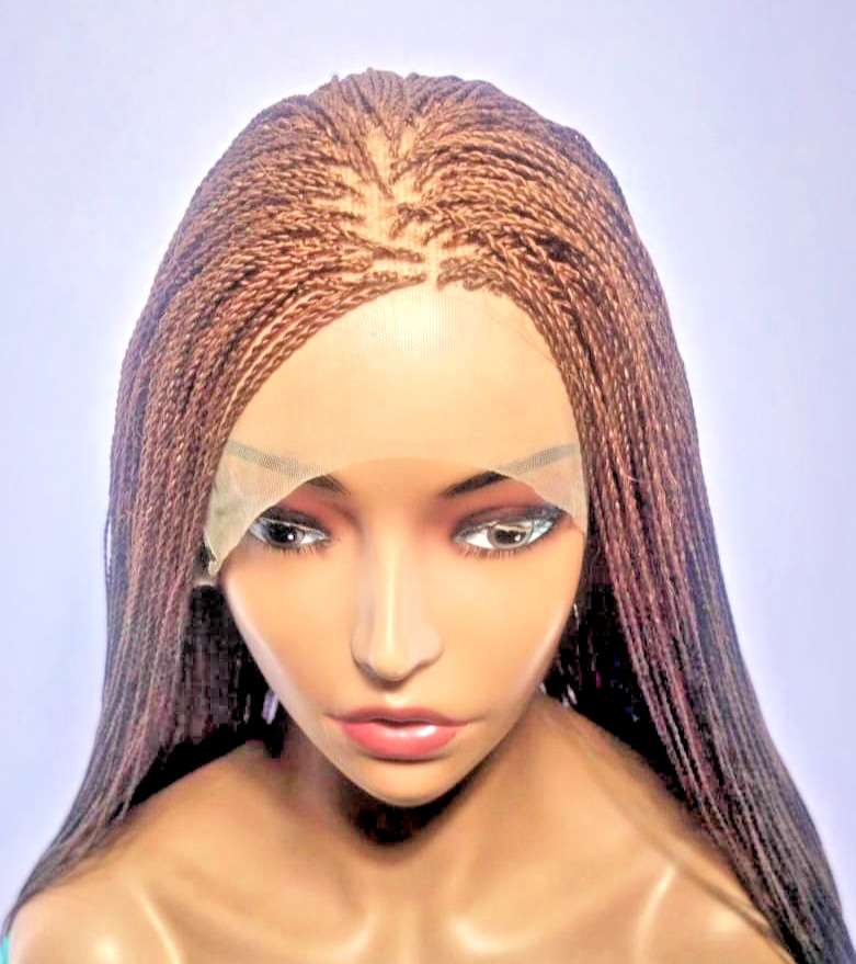 Micro Twist Braids. HD Full Lace Cap. Million Braids, Lightweight, Free Parting