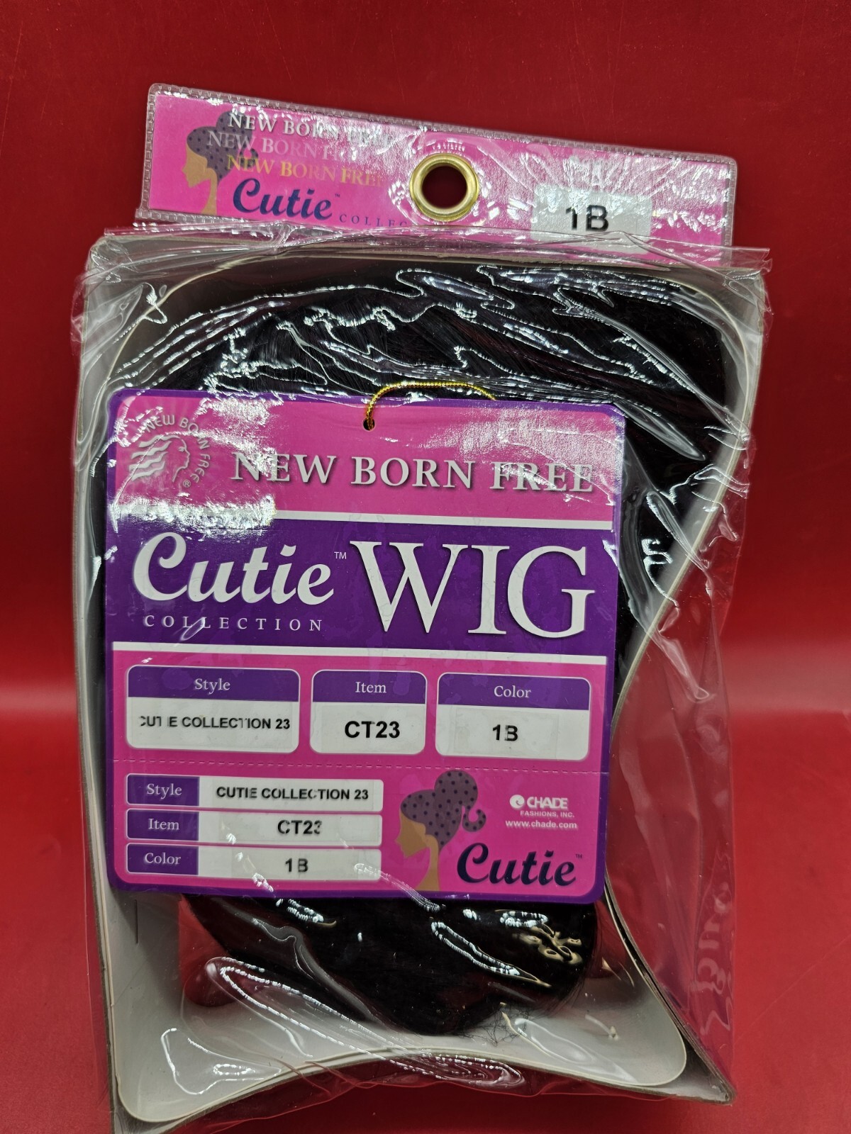 New Born Free Cutie Synthetic Wig CT23 Color 1B