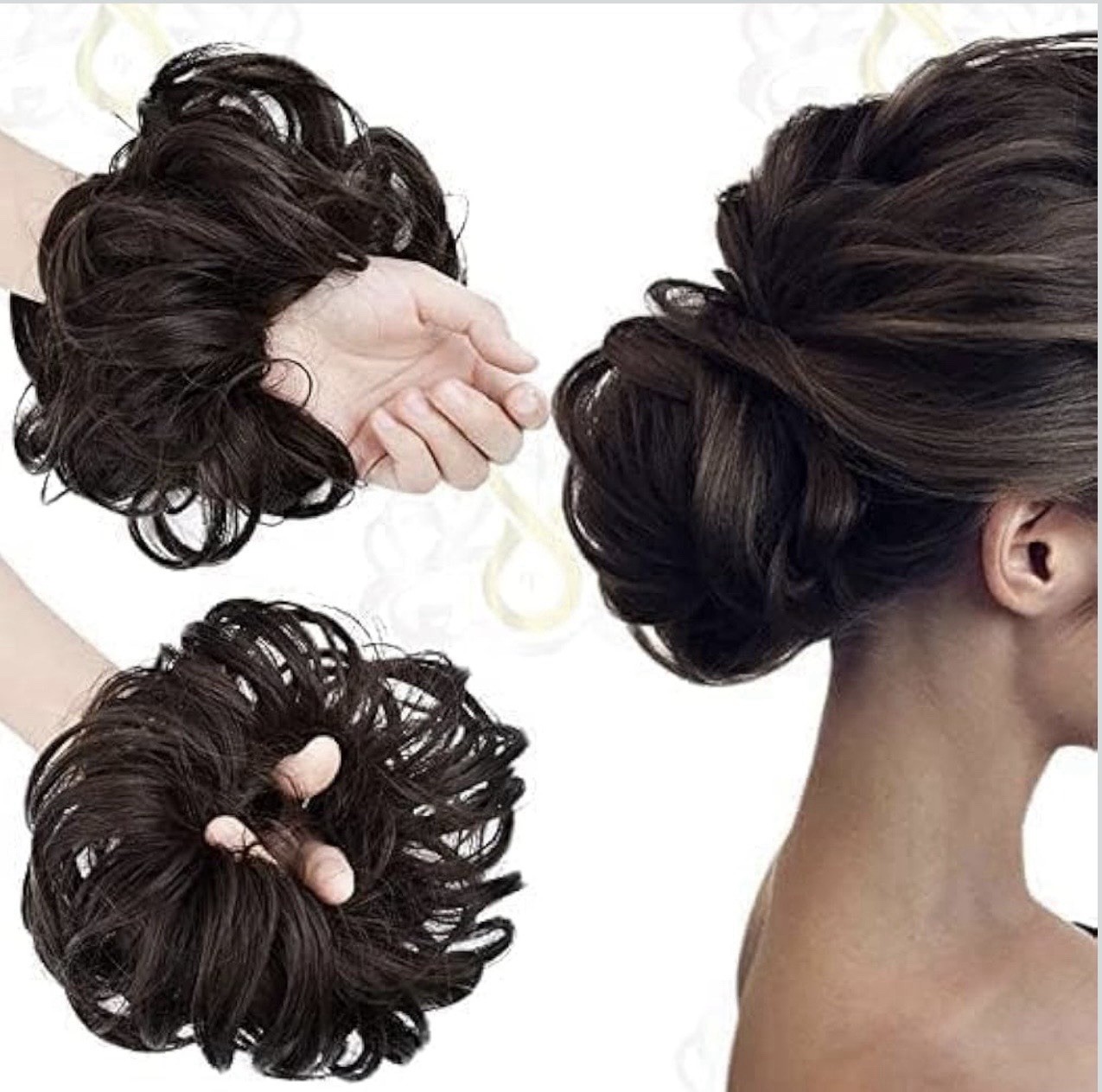 Hair Accessories For Women Stylish – Juda Hair Buns – Messy Bun Hair Extension