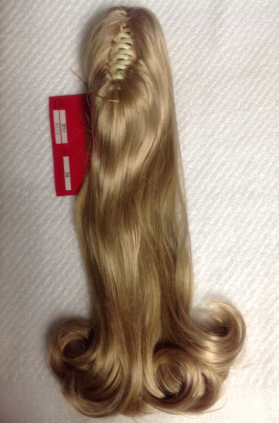 RILEY MONA LISA hair piece LONG PONYTAIL flip end CLIP-ON Blonde Brown Black Red