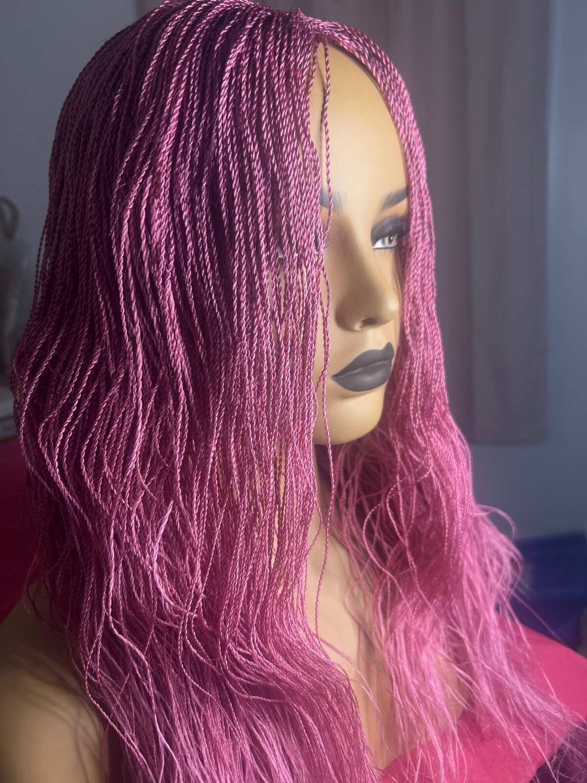 Pink Friday Wig w/band Singles Twists 16-18’ inch pre-cut Wig with