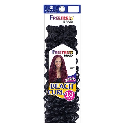 Freetress Crochet hair – BEACH CURL 18″