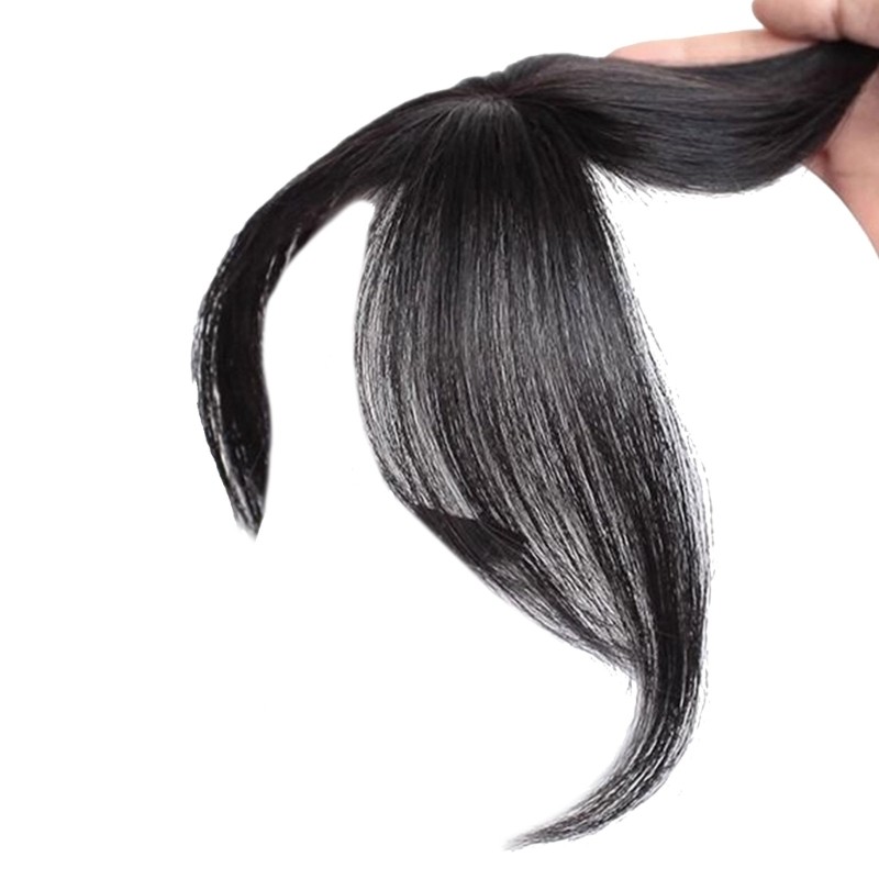 False Bangs Toppers Hair Extensions Toupee for Covering White Loss Daily Wear