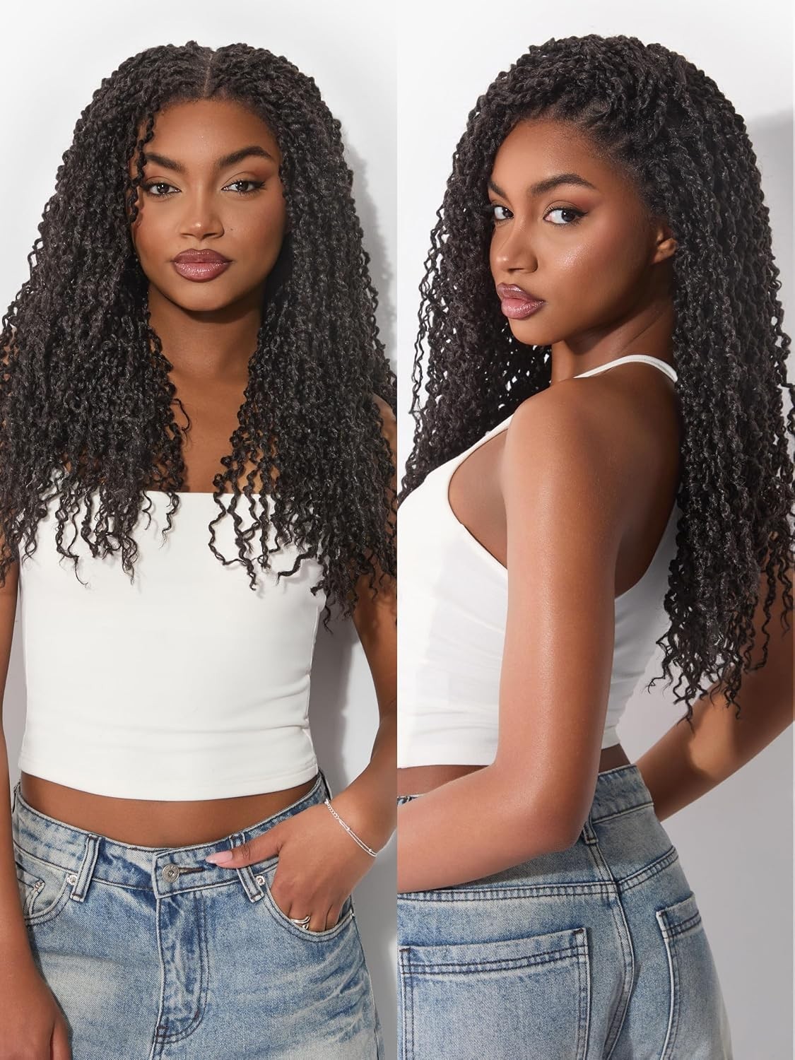 Boho Twist Curly Wig 4C Edges 13X6 HD Lace Frontal 180% Density 24in Glueless