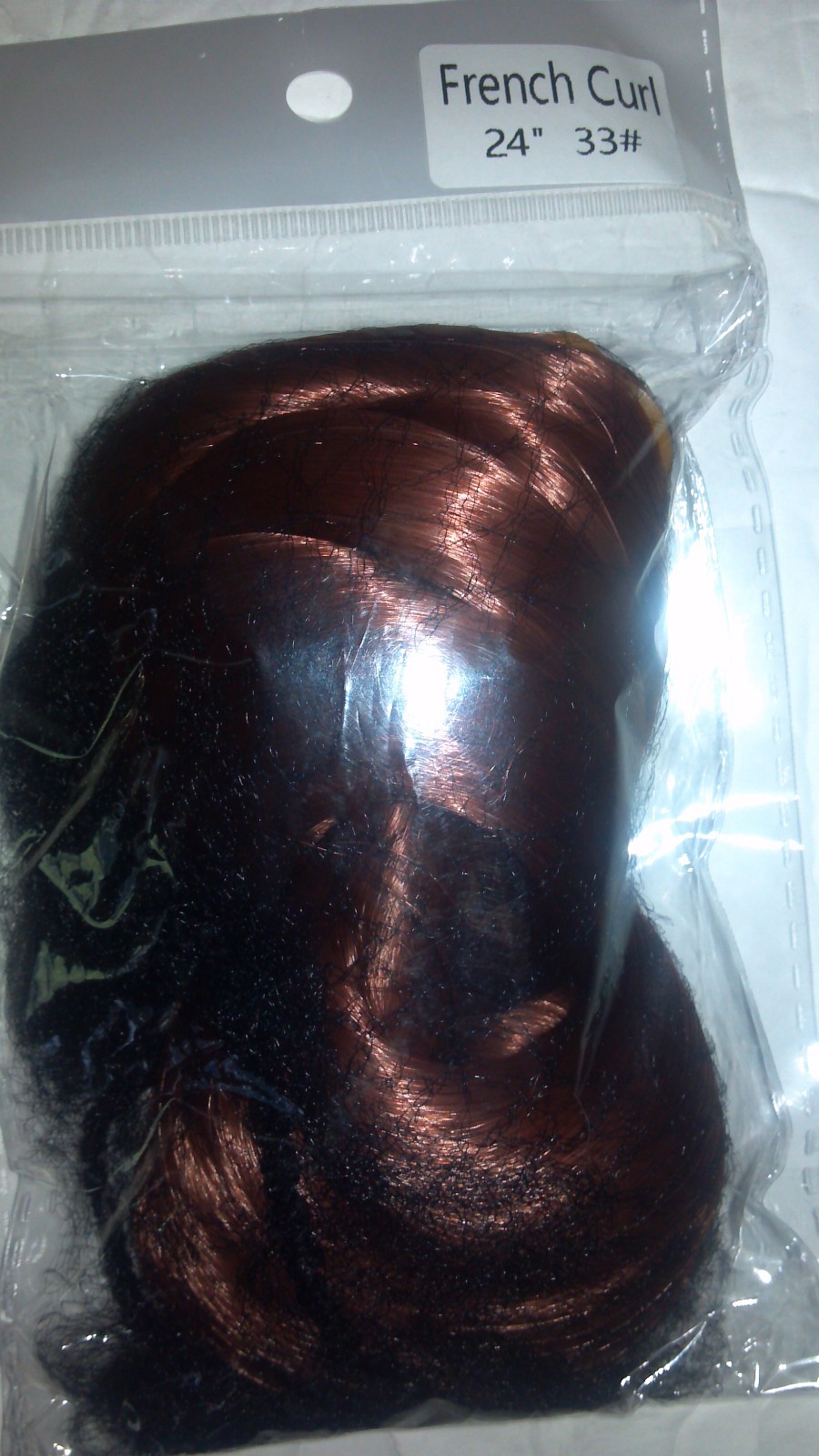 French Curl Braiding Hair 24 Inch, 4 Packs Braiding Hair Extensions #33