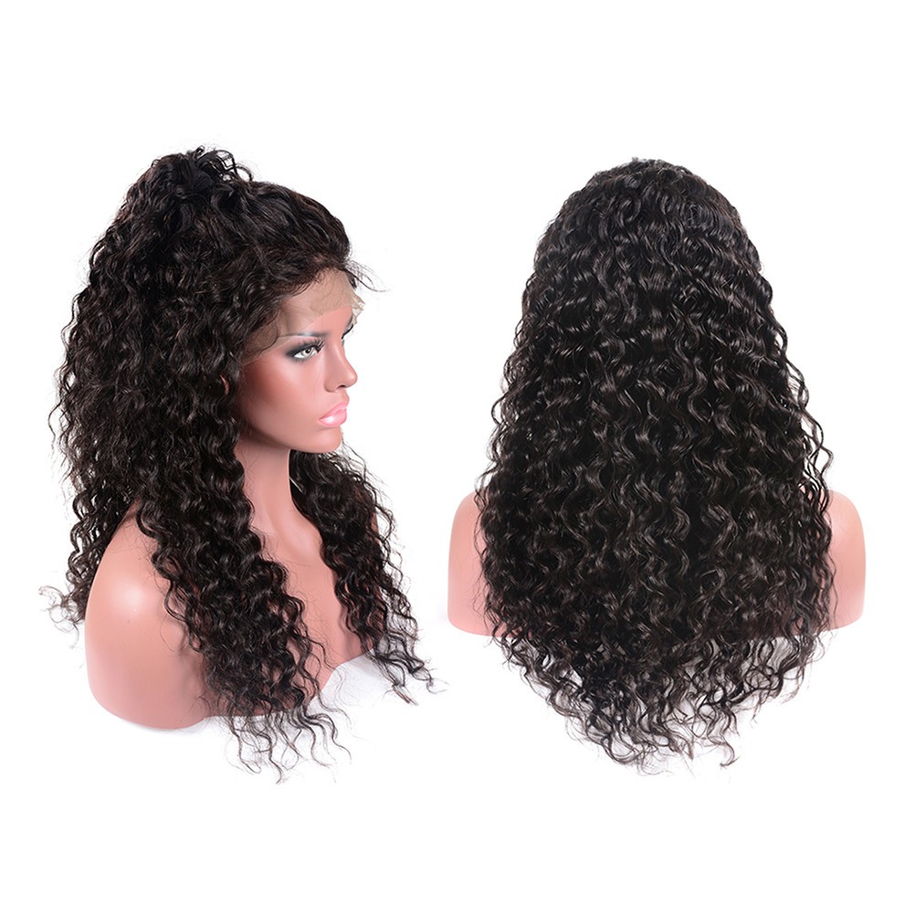 Small Curly Hair Wig Front Lace Hair Accessories Women Wig Natural Black Cover