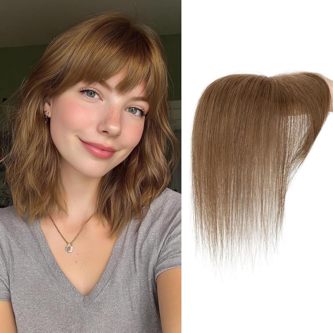 S-noilite Hair Toppers Real Human Hair, 8000 11 inch Handmade Base Topper 112