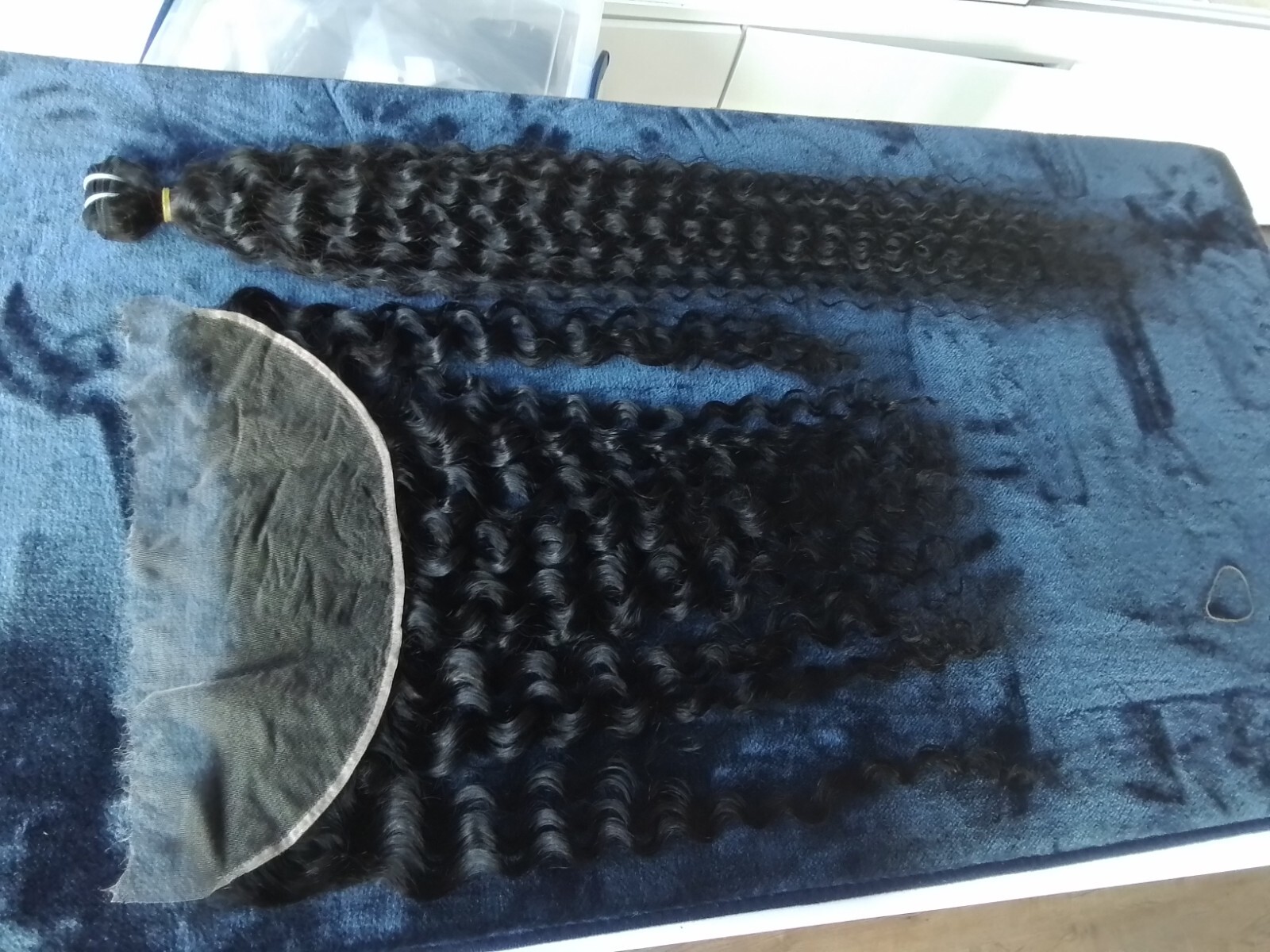 12A BRAZILIAN RAW VIRGIN HUMAN HAIR WATER WAVE BUNDLES 32+24INCH 13X4 HD FRONTAL