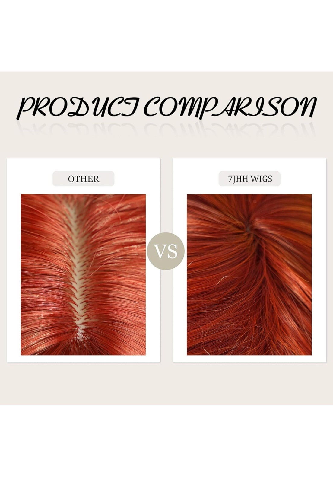 7JHH WIGS Long Wavy Costume Wigs Cosplay Ariel Mermaid 28in, Ginger Orange