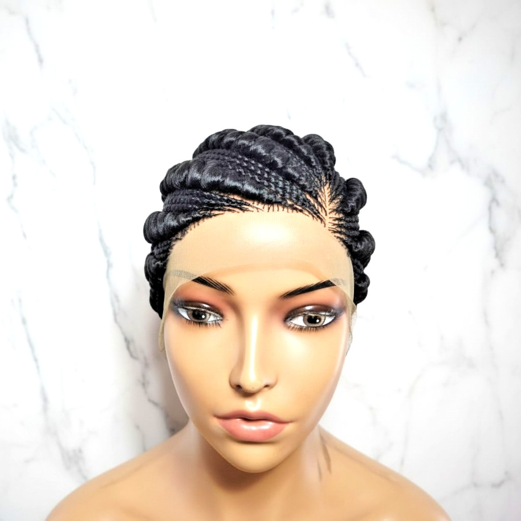 Braided Wig. Large Cornrow Braids. Full Lace Cap