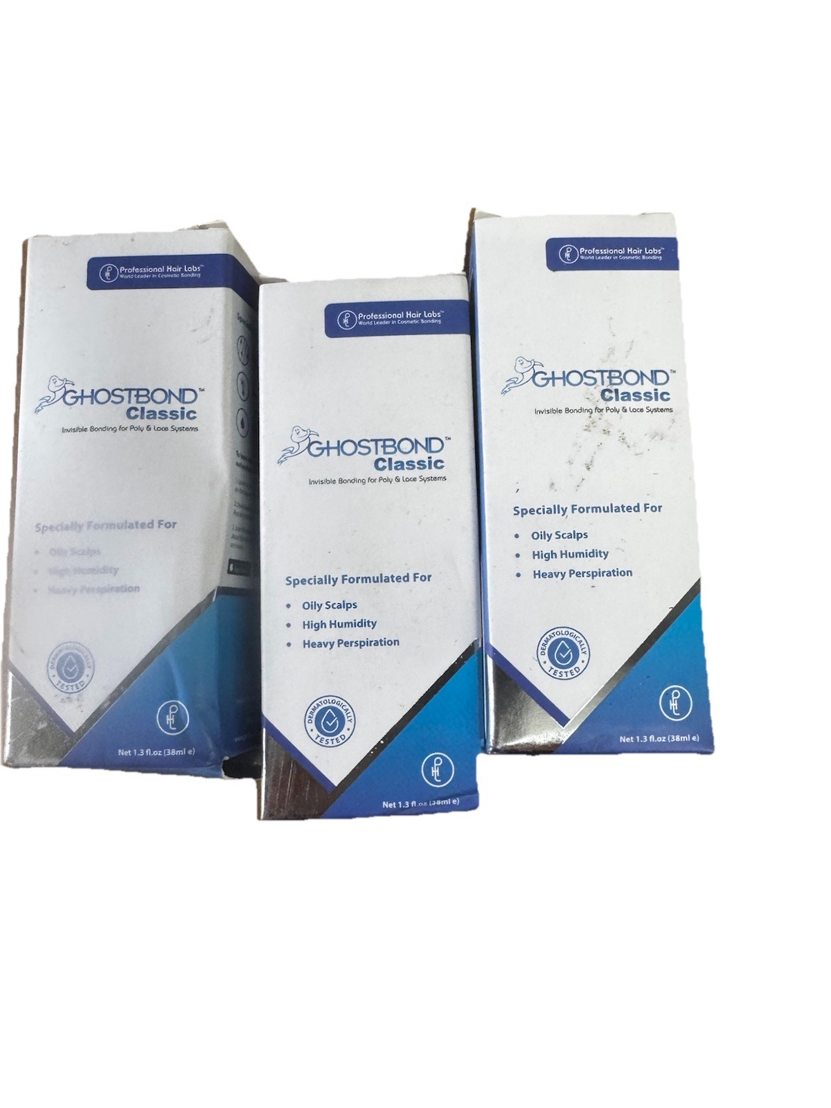 3 Ghost Bond Lace Wig Adhesive, Hair Glue (1.3oz) New In Box