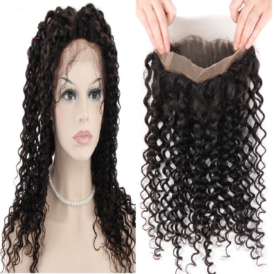 360 Deep Wave Lace Closure Virgin Human Hair 22″x4″x”2″ (10″-20″)