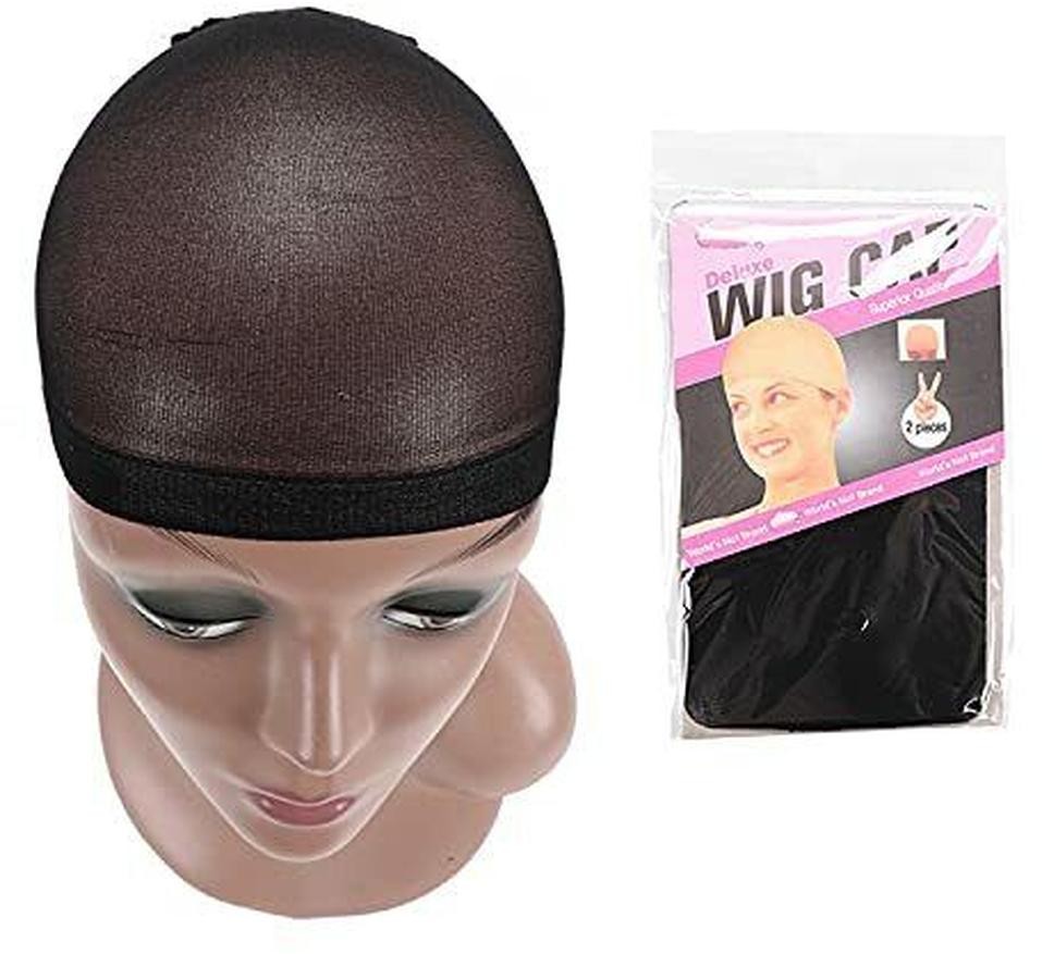 8 x Under Cover Wig Stocking, Wig Cap 4×2 Pack Nylon Black HA-25