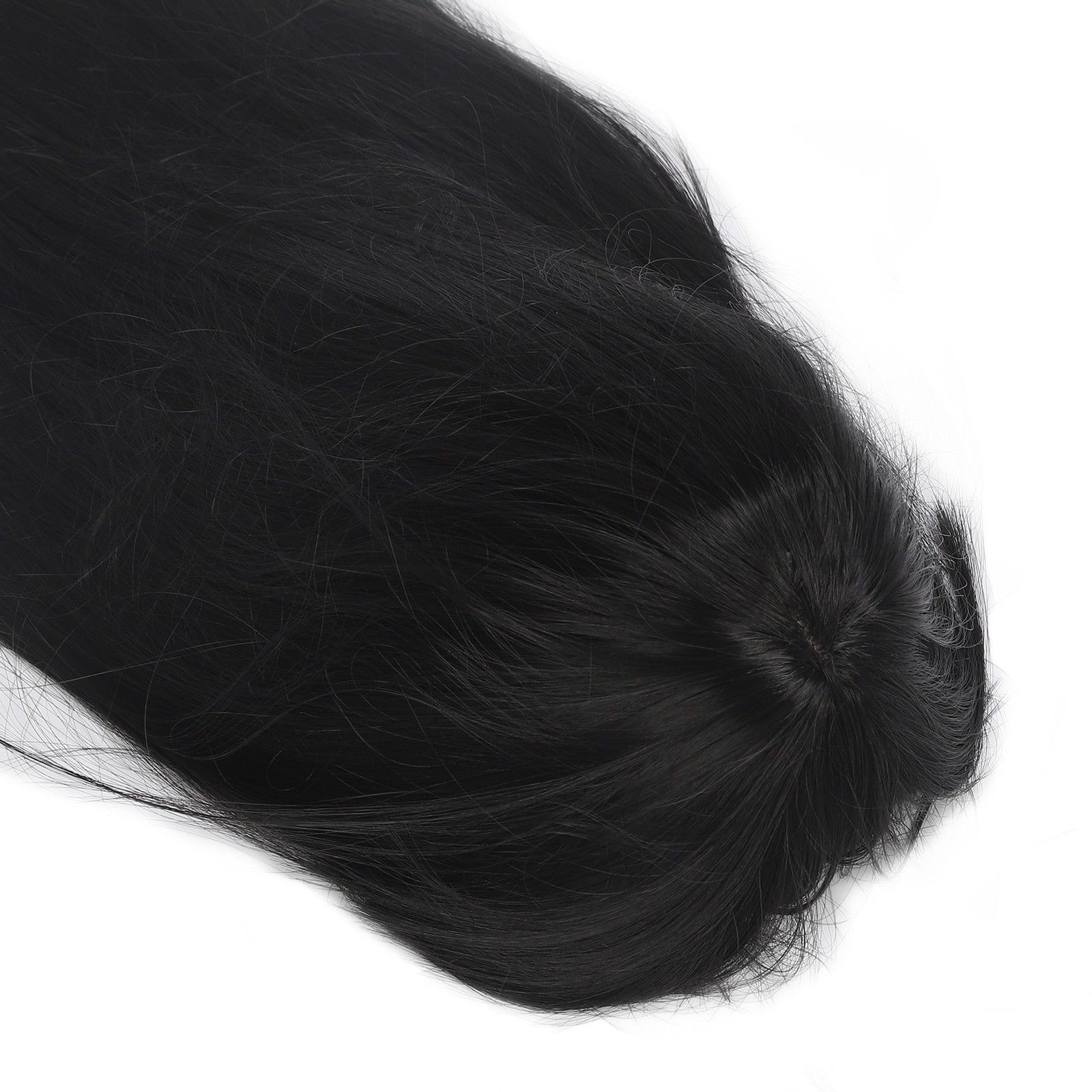 Children Wig Black Straight Hair Replacement For 3-8 Years Old Girls