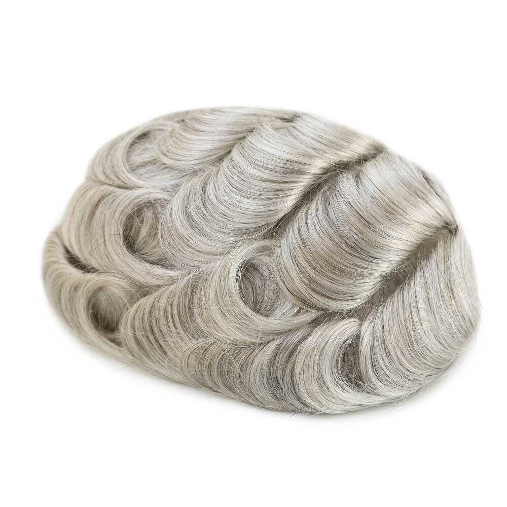 Mens Hair Replacement Ultra Thin Skin Toupee All Colors Hairpieces PU System Wig