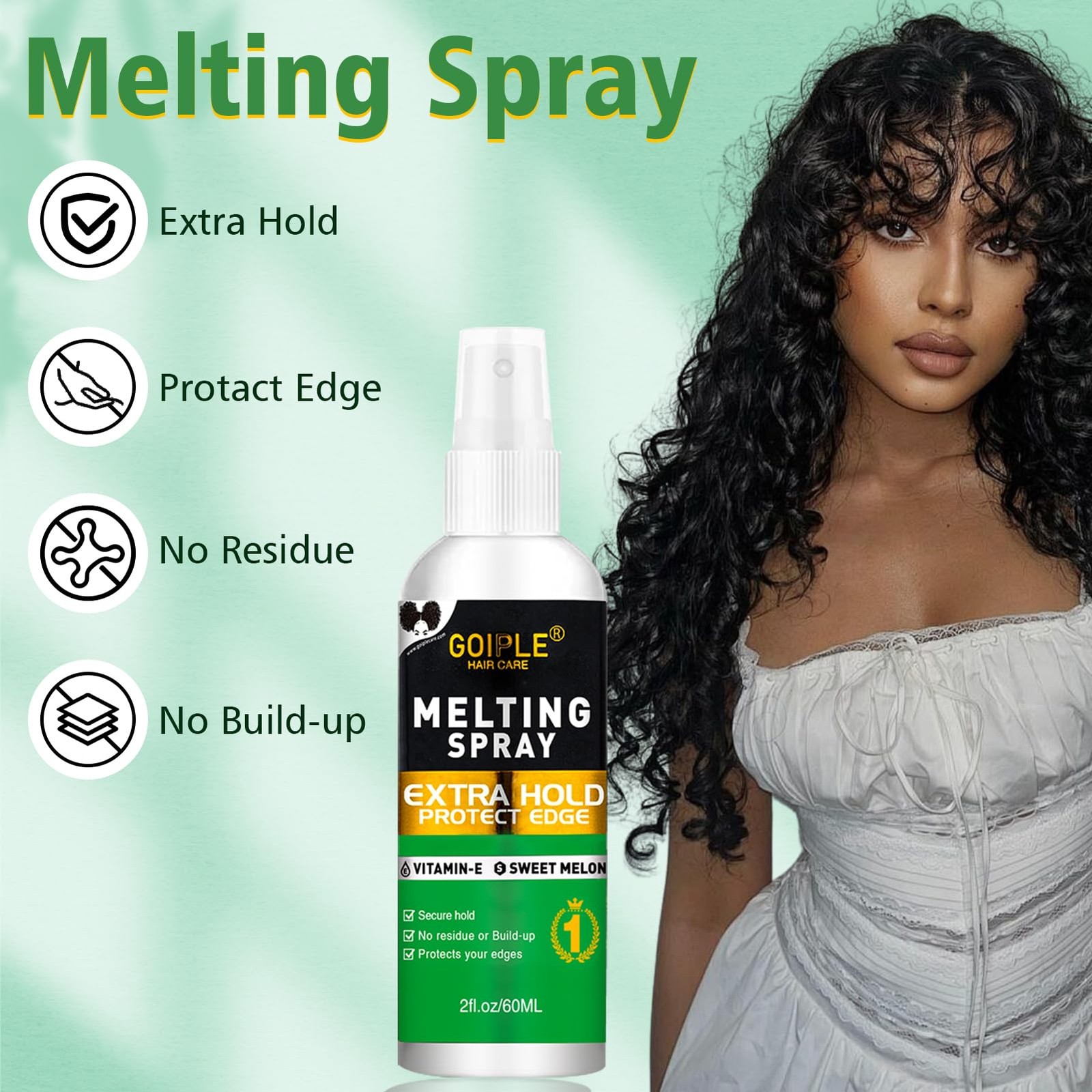 Lace Melting and Holding Mousse Glue-Less Hair Adhesive for Wigs, Wig Glue La…