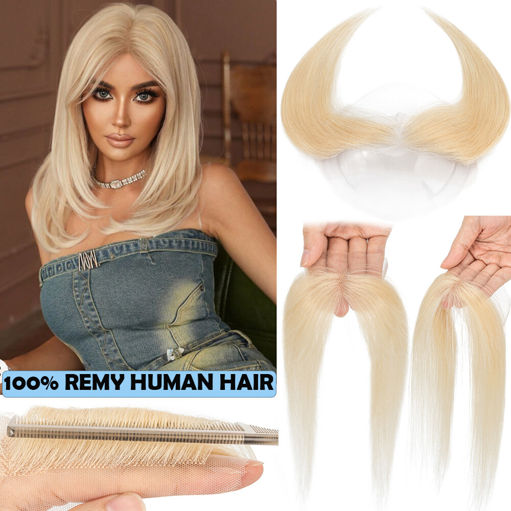 CLEARANCE Lace Topper Remy Human Hair Patch Toupee Women Receding Front Hairline