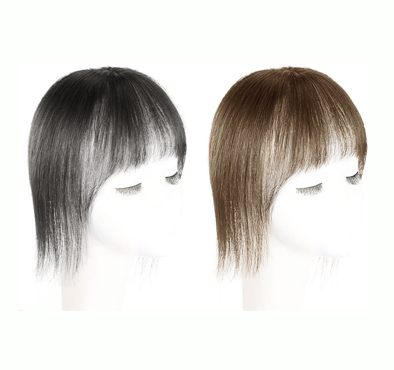 Clip In Human Hair Straight BangsToppers -For Women Thin Hair Top Replacement