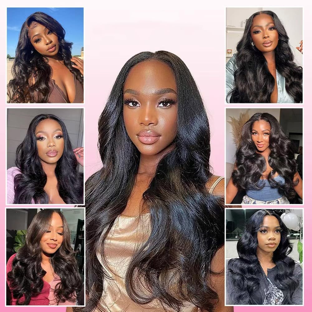 Feibin Human Hair Bundles Closure 10 12 1410 Inch Body Wave Closure Bundles 100