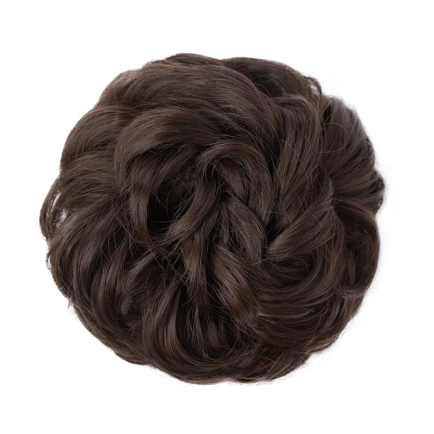 Lightweight Messy Bun Hair Extensions – Curly Chignon for Special Occasions