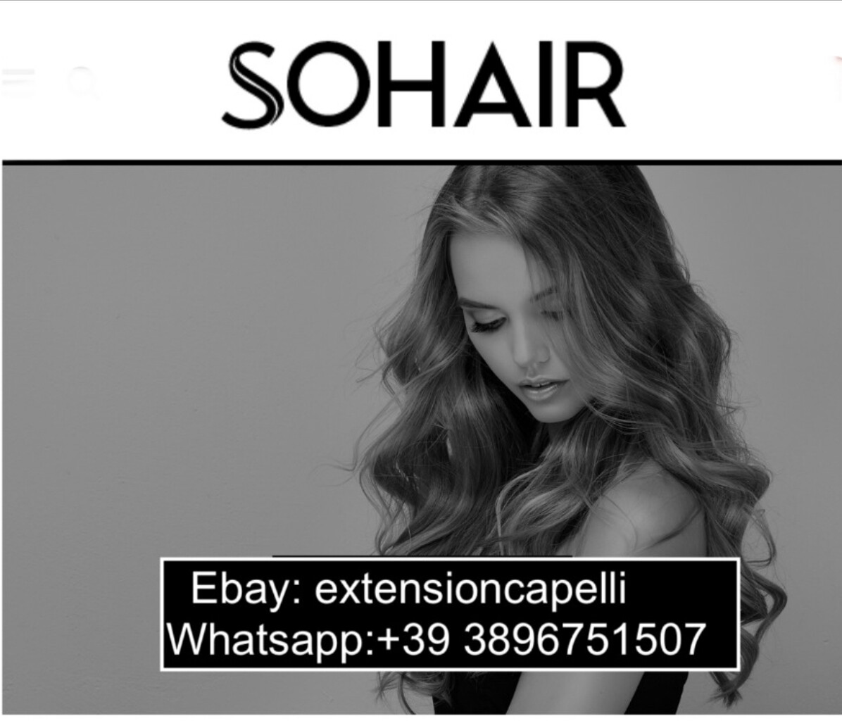 EXTENSION HAIR ORIGINAL SOCAP SOHAIR 175 STRANDS KERATIN 100% NATURAL 55/55cm