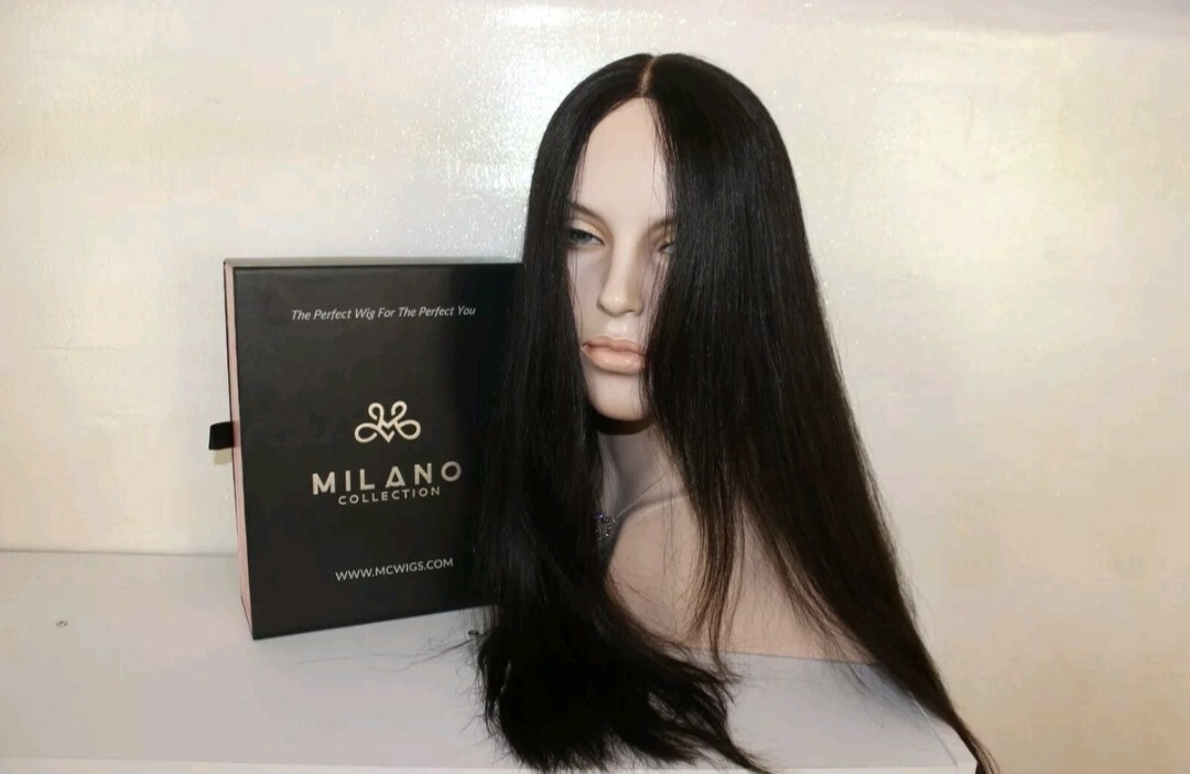 milano wigs human hair dark brown topper100% unprocessed Virgin European Hair