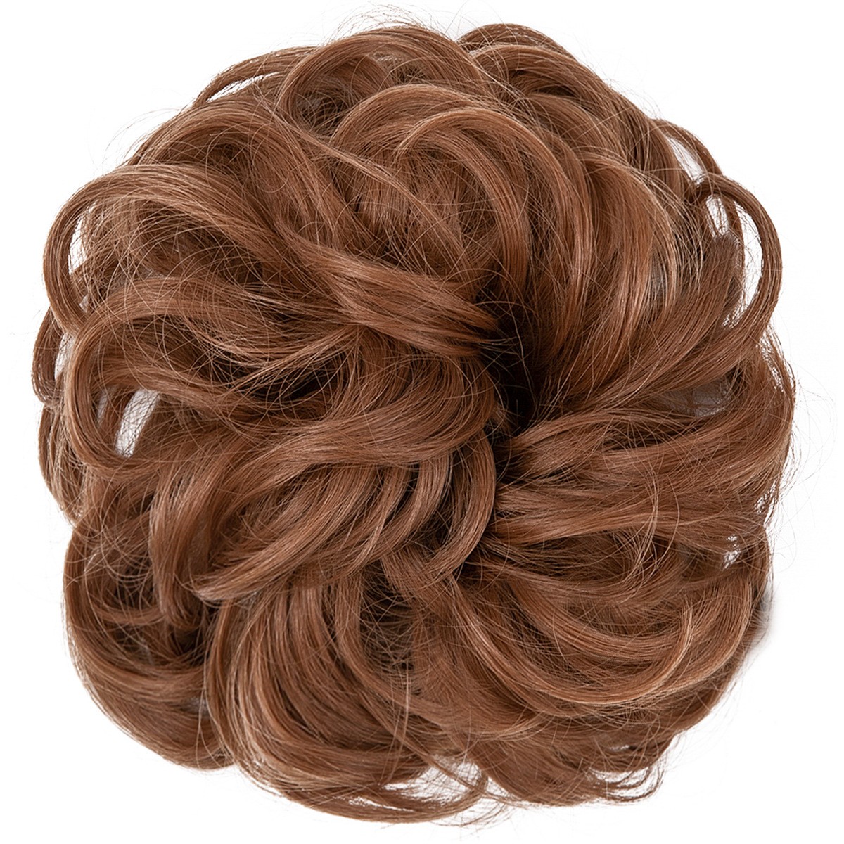3Pack Temperature Silk Wig Hair Circle Round Head Elastic Fluffy Naturally Curly