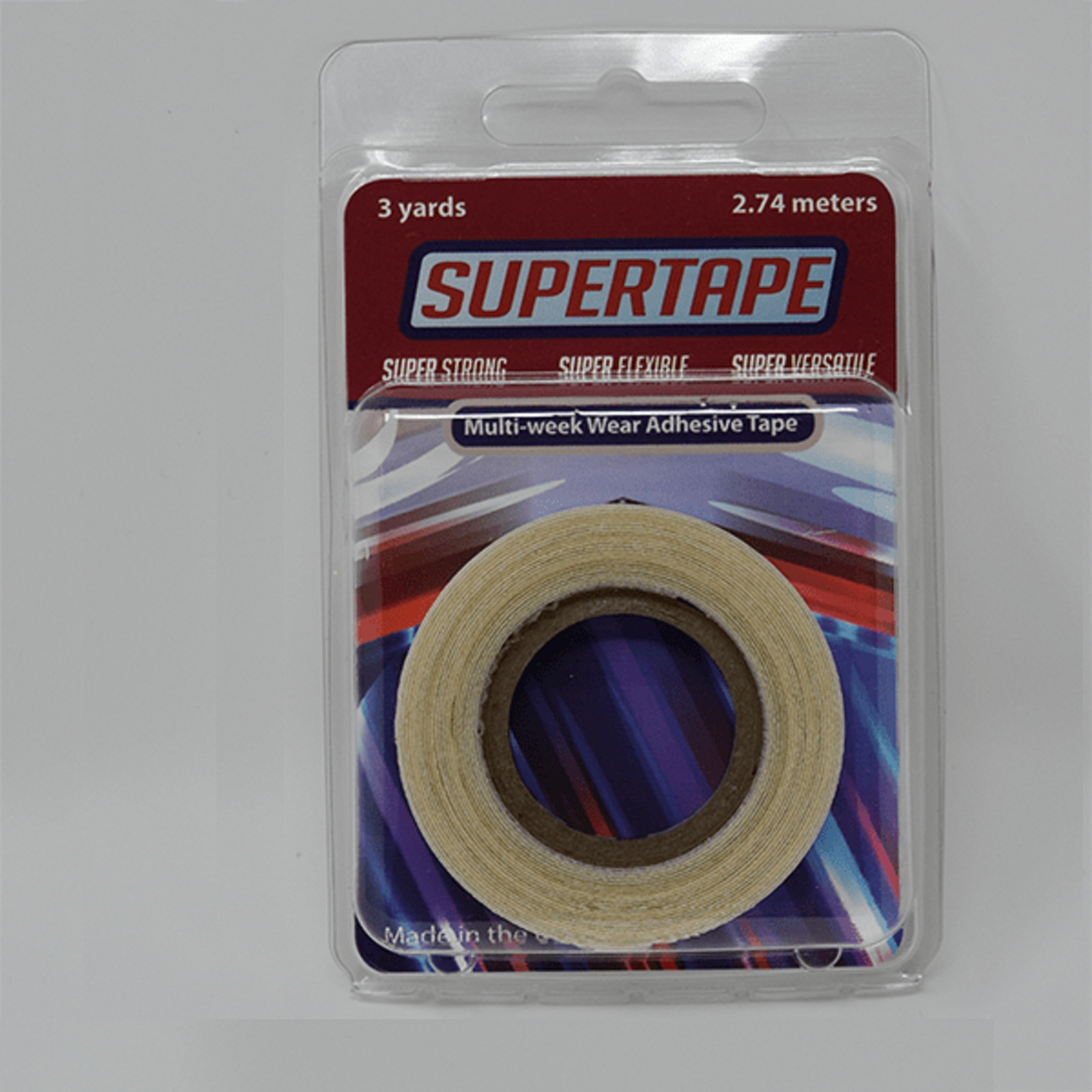 SuperTape Tape 1/2″ x 3 yds Tape Roll long-lasting bonding adhesive,lace wig,NEW