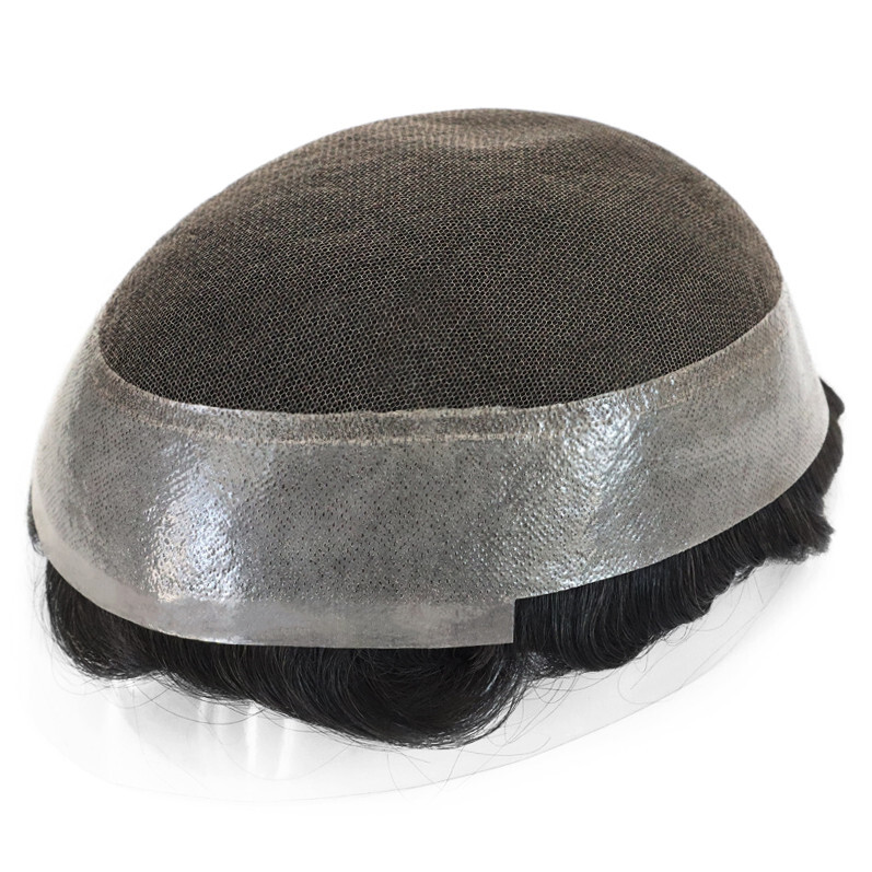 Toupee For Mens Human Hair Replecement System Lace Thin Skin Australia Hairpiece