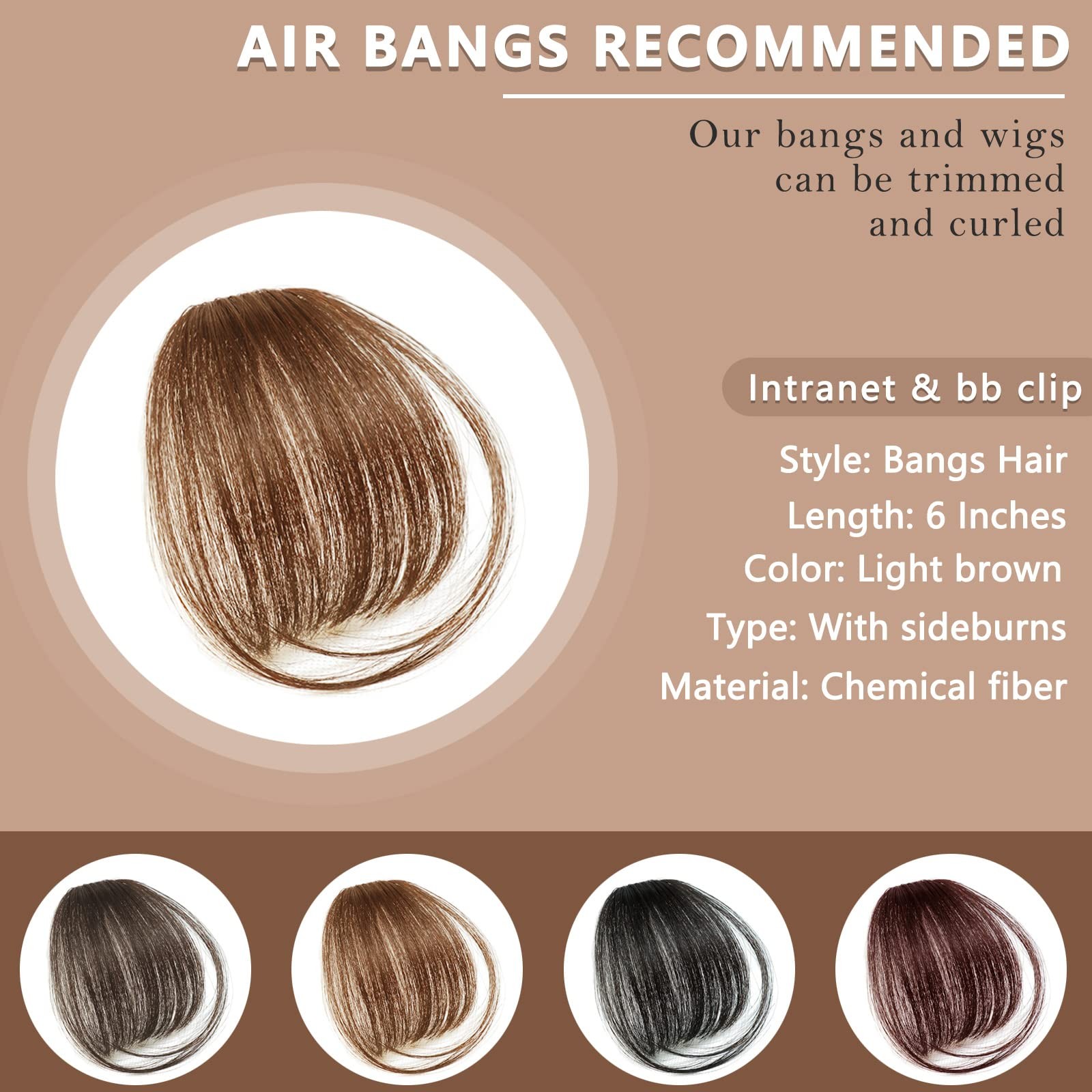 2PCS Clip in Bangs Real Human Hair,Fake Bangs Hair Clip on Bangs for Women,Cu…