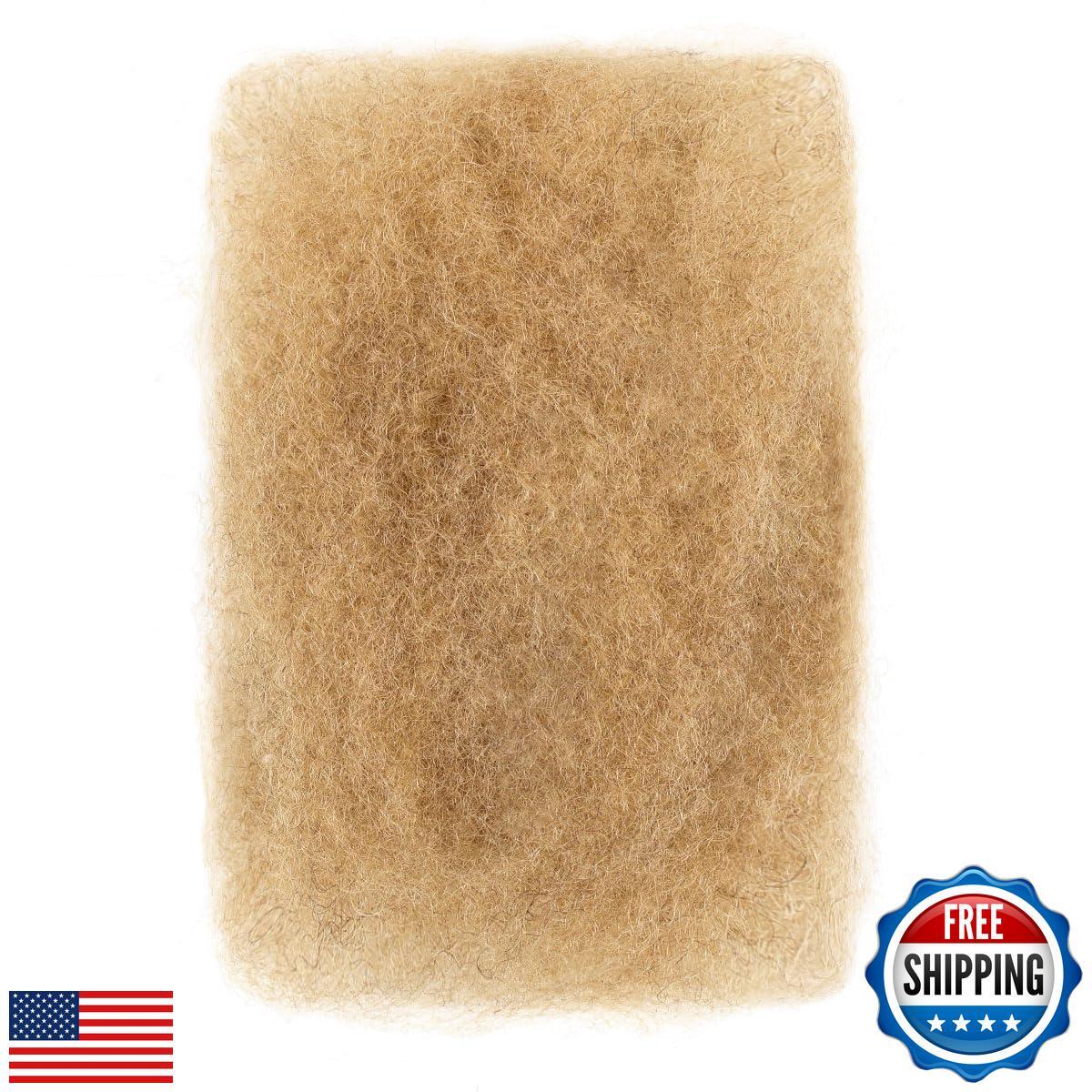 Afro Kinkys Bulk Human Hair, 16 inch 50 Gram 4c Curly Hair for Permanent Sist