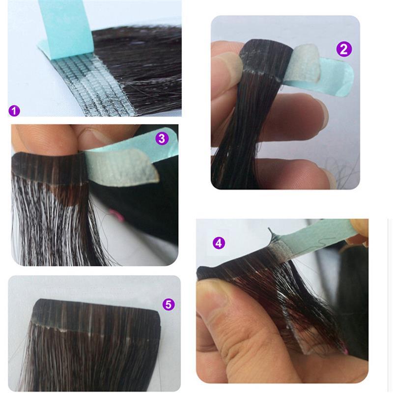 10-100pcs Double Sided Adhesive Tape For Tape in On Human Hair Extensions Weft