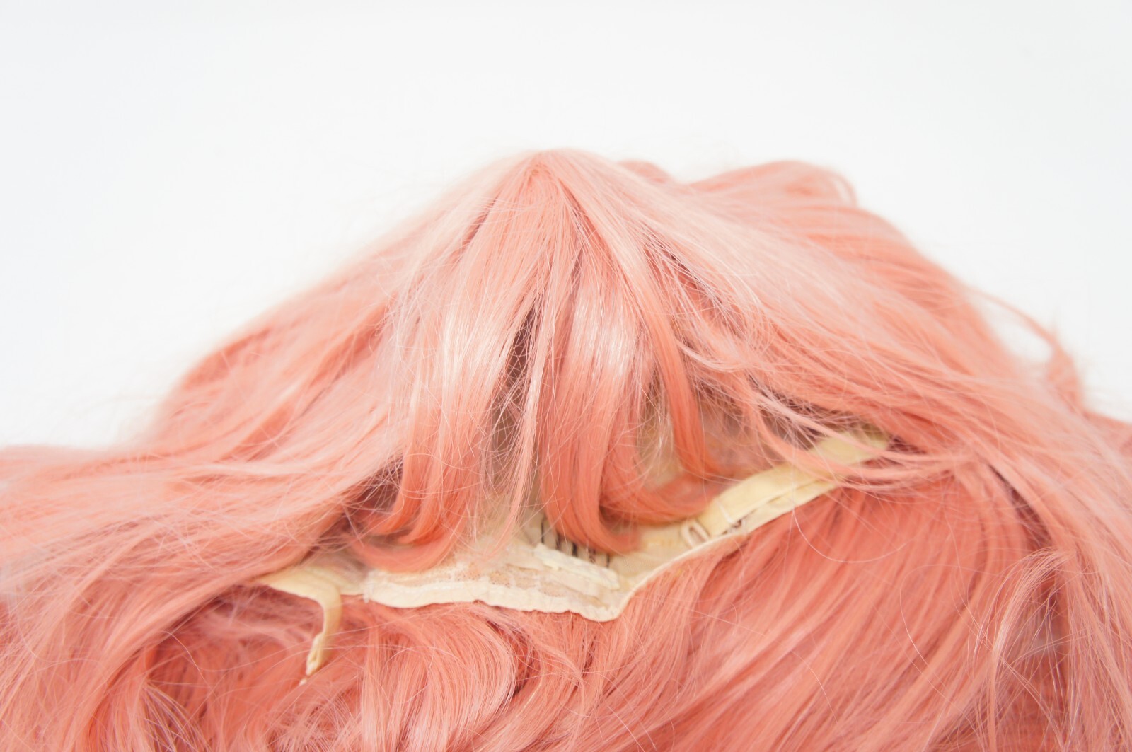 FUGADY Pink Wig with Bangs Zero Two Wig Cosplay Wig Light Pink Wig Stra (L-39)