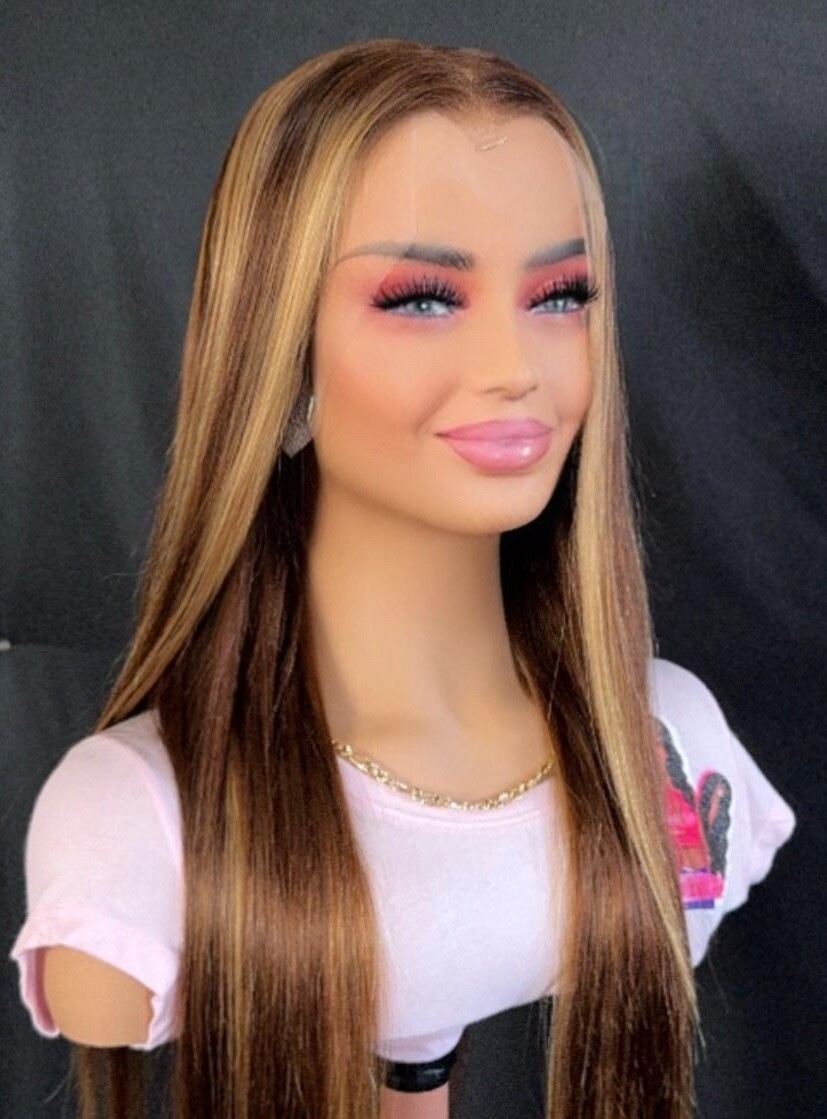 Nicole Unit_Custom Highlights 13X6 HD Lace Frontal Human Hair Wig
