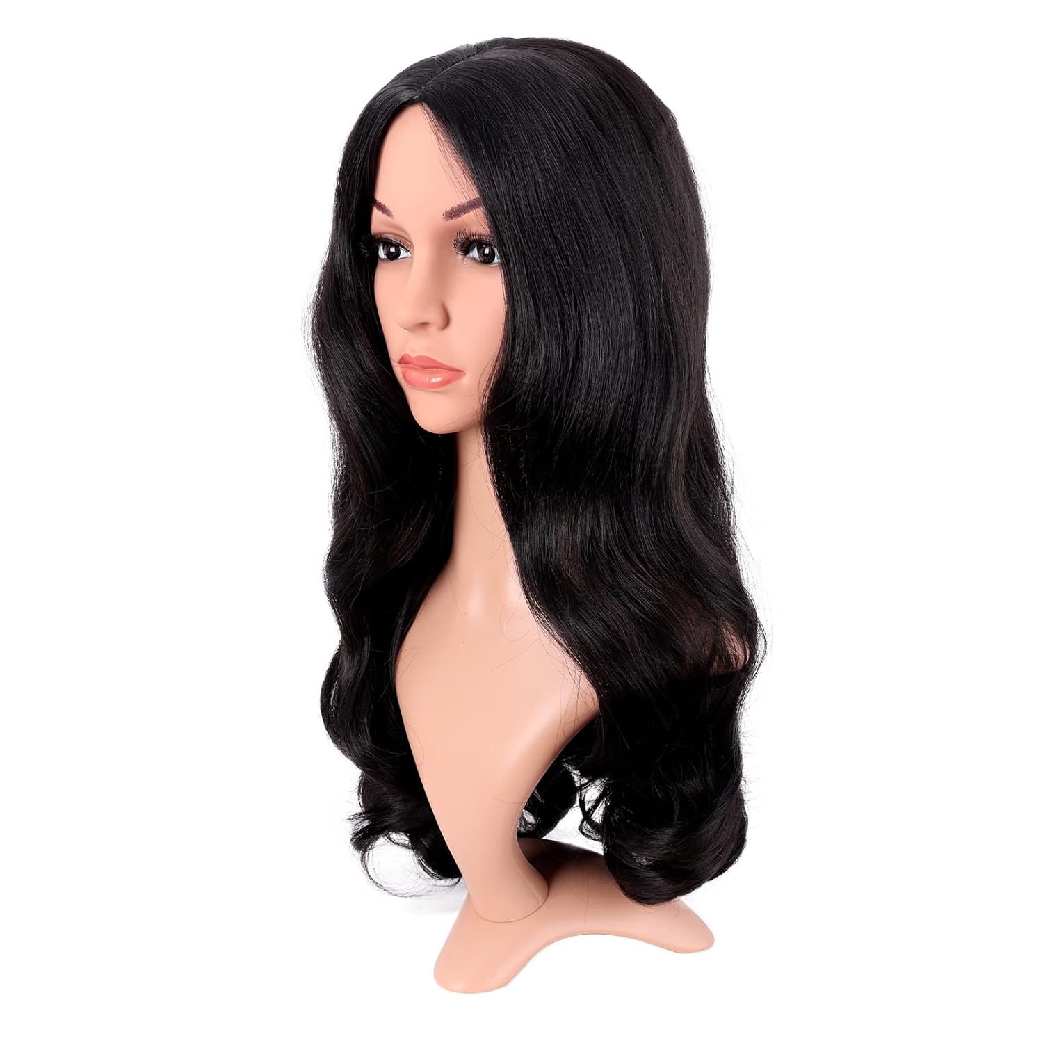 MapofBeauty 22 Inch/55cm Fashion Long Synthetic Fiber Curly Hair Middle Part Cos