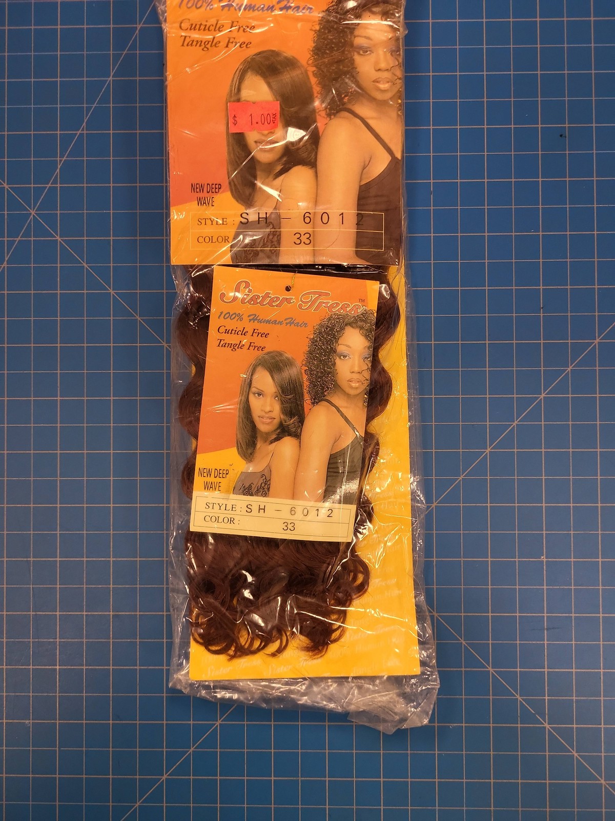 Sister Tress Human Hair Weave Deep Wave SH 601 6010L Color 27 33 1BF130 Bundle