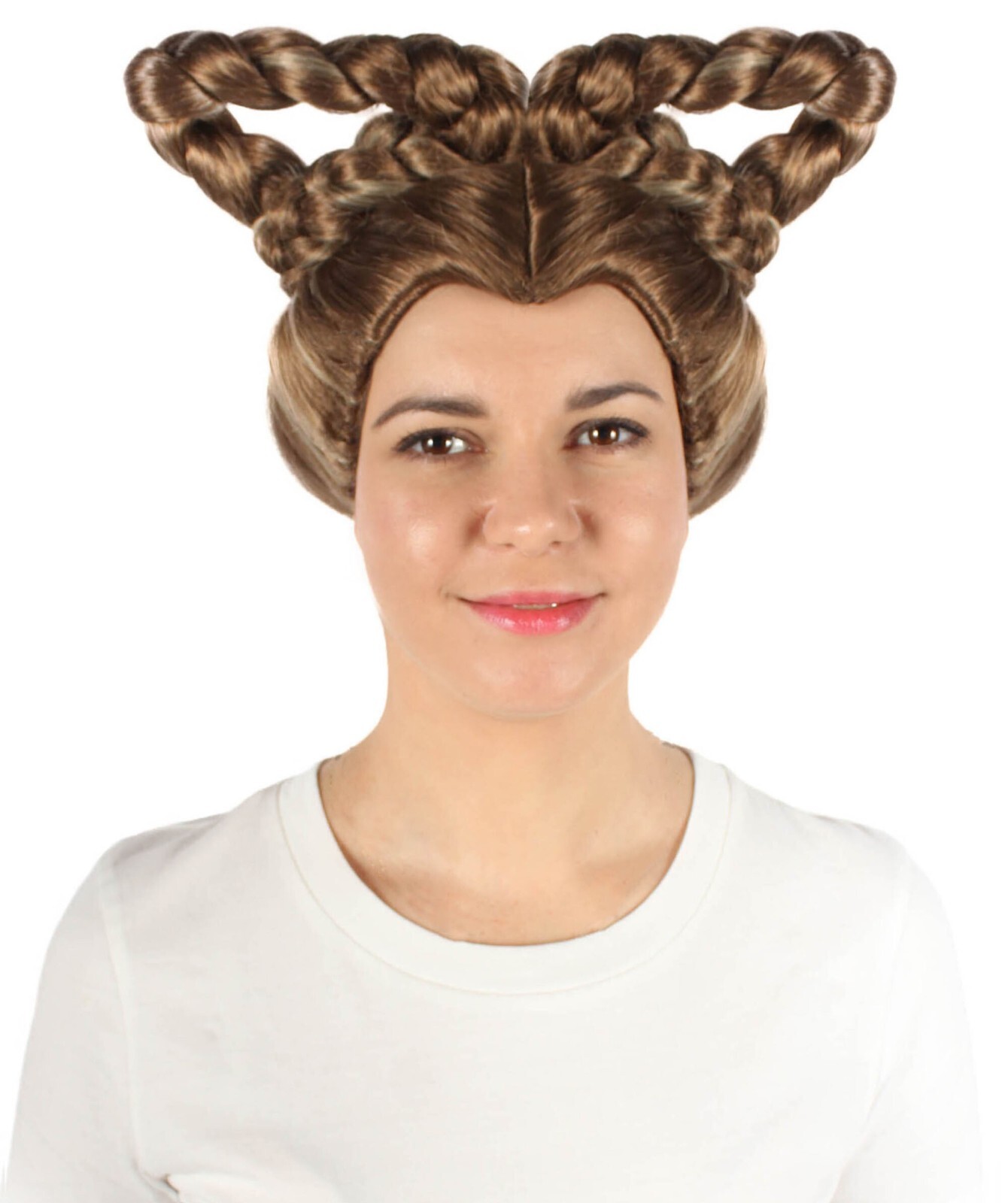 Adult Women’s Star Movie Queen’s Brown Braided Wig I Best for Halloween HW-7123