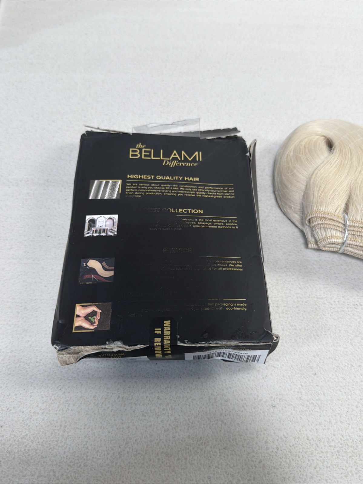 BELLAMI PROFESSIONAL VOLUME WEFT 20″ STRAIGHT PURE PLATNUM#88 145G