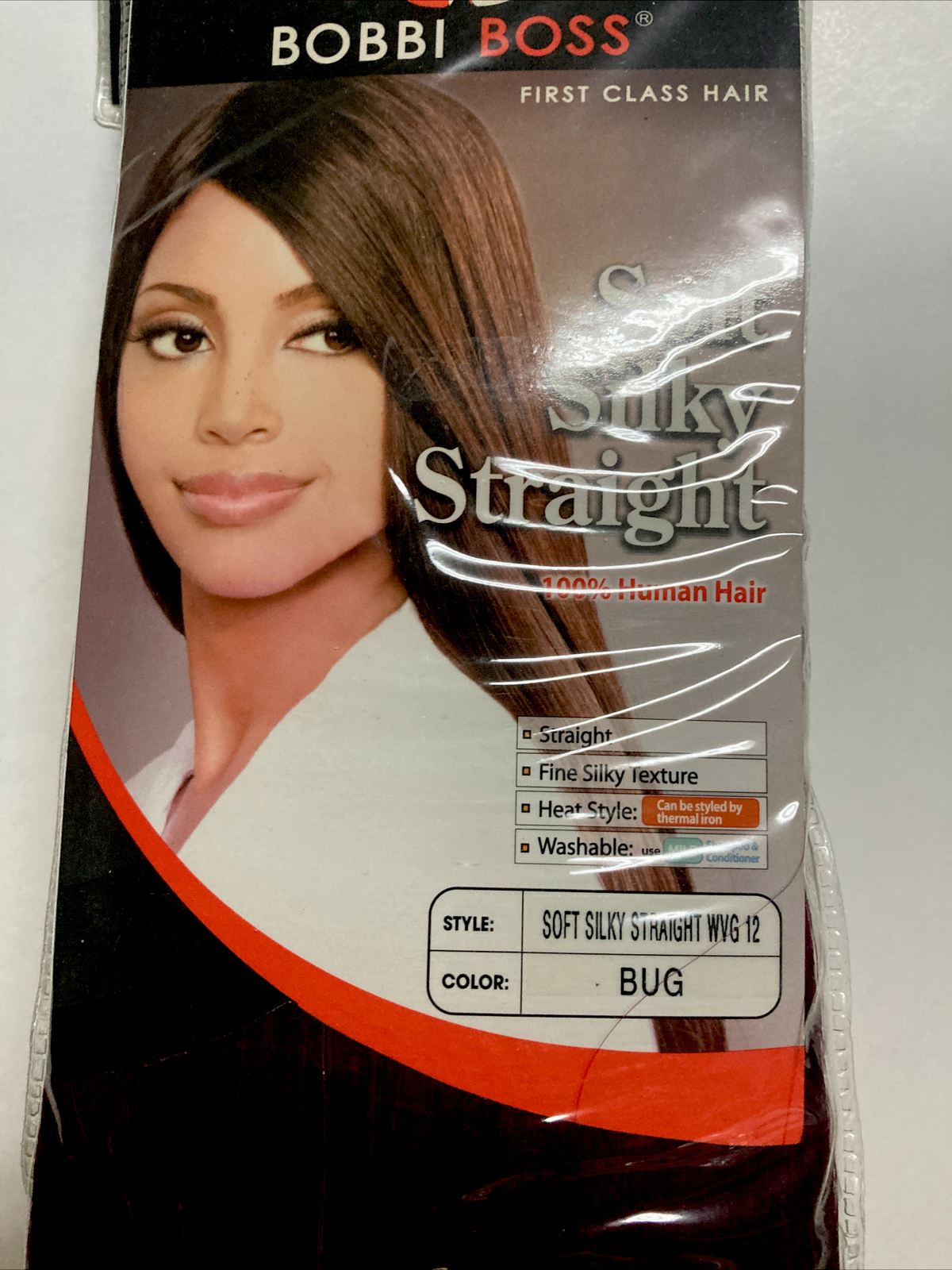 Bobbi Boss 100% Human Hair for Weaving Soft Silky Straight 12″ Color: BUR