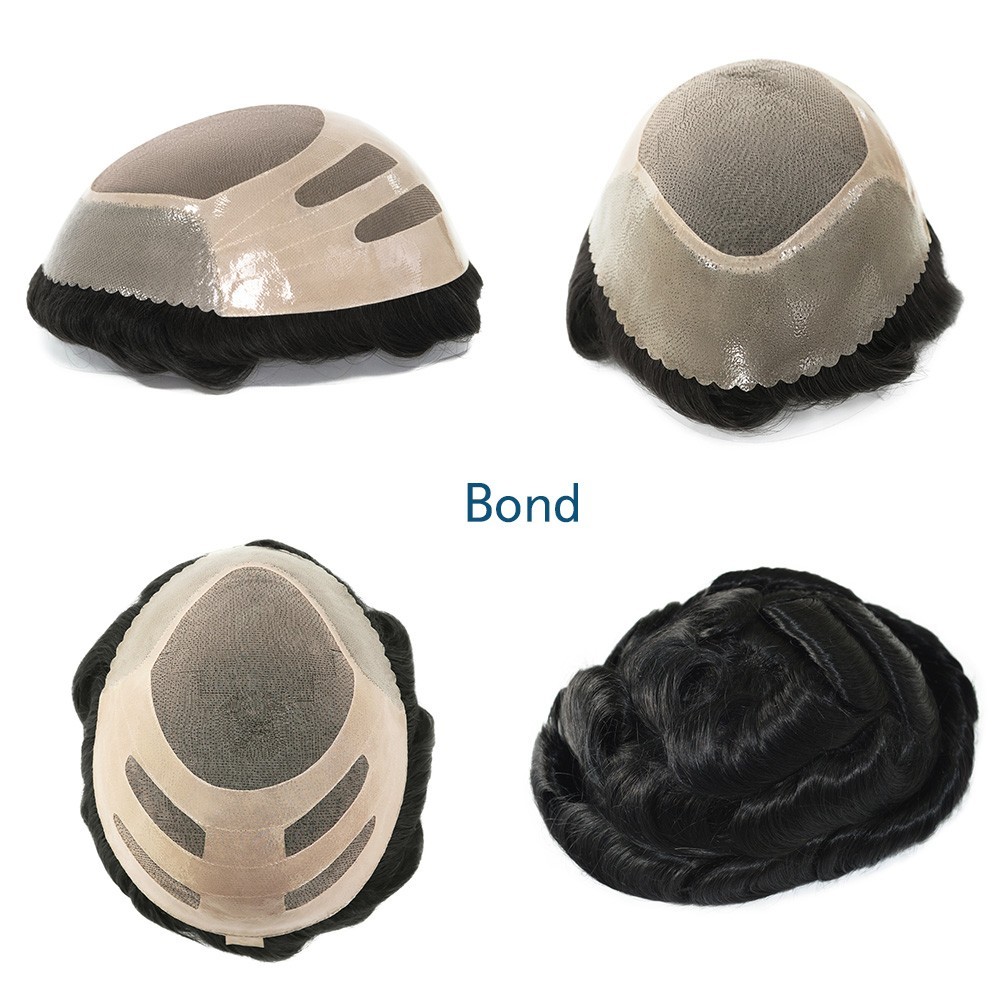 Bond/Oscar 8″x10″ Fine Mono Toupee For Men Human Hair Replacement