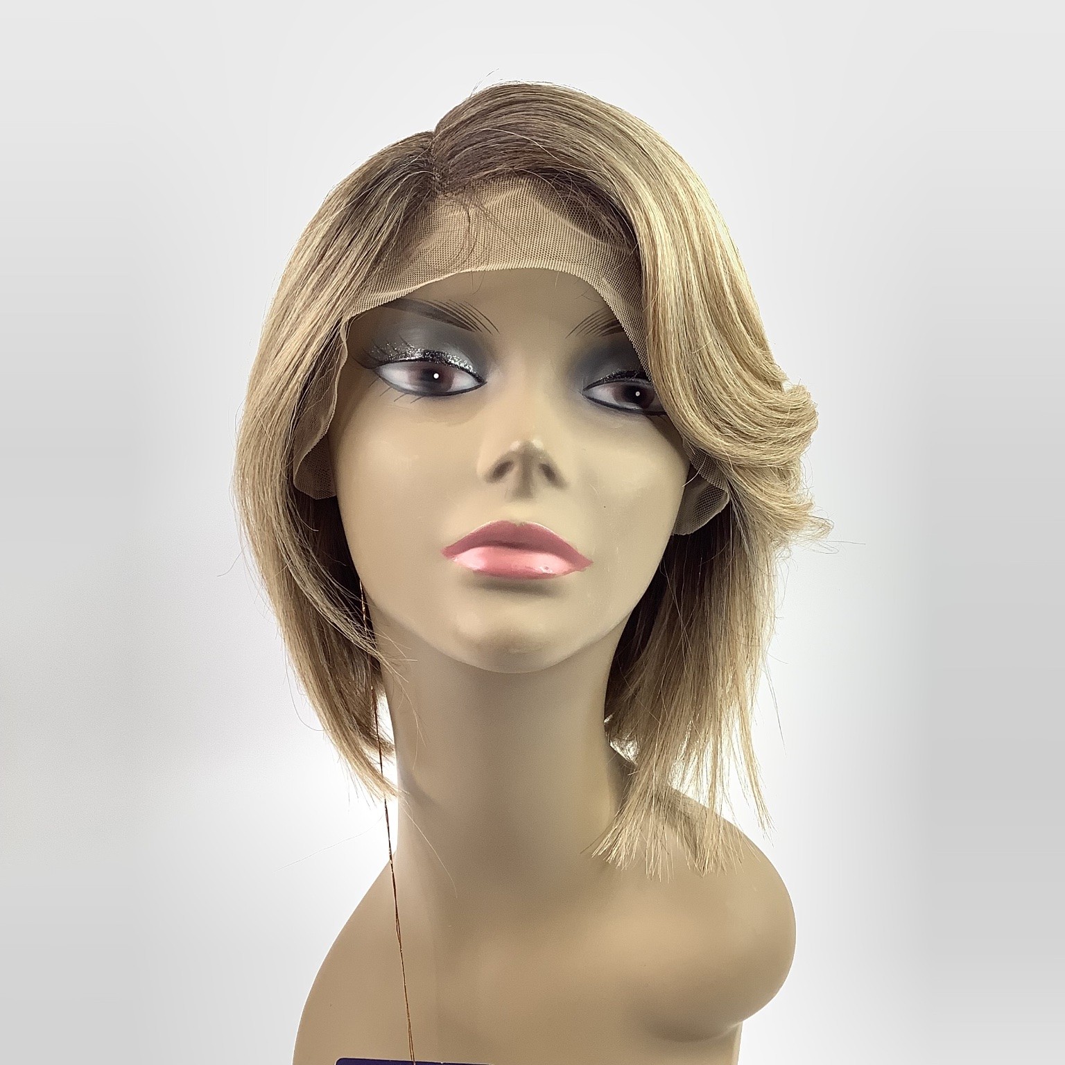 Outre Mandi Lace Front Wig 10″ DR4/SANDY BLONDE Heat Resistant Fiber