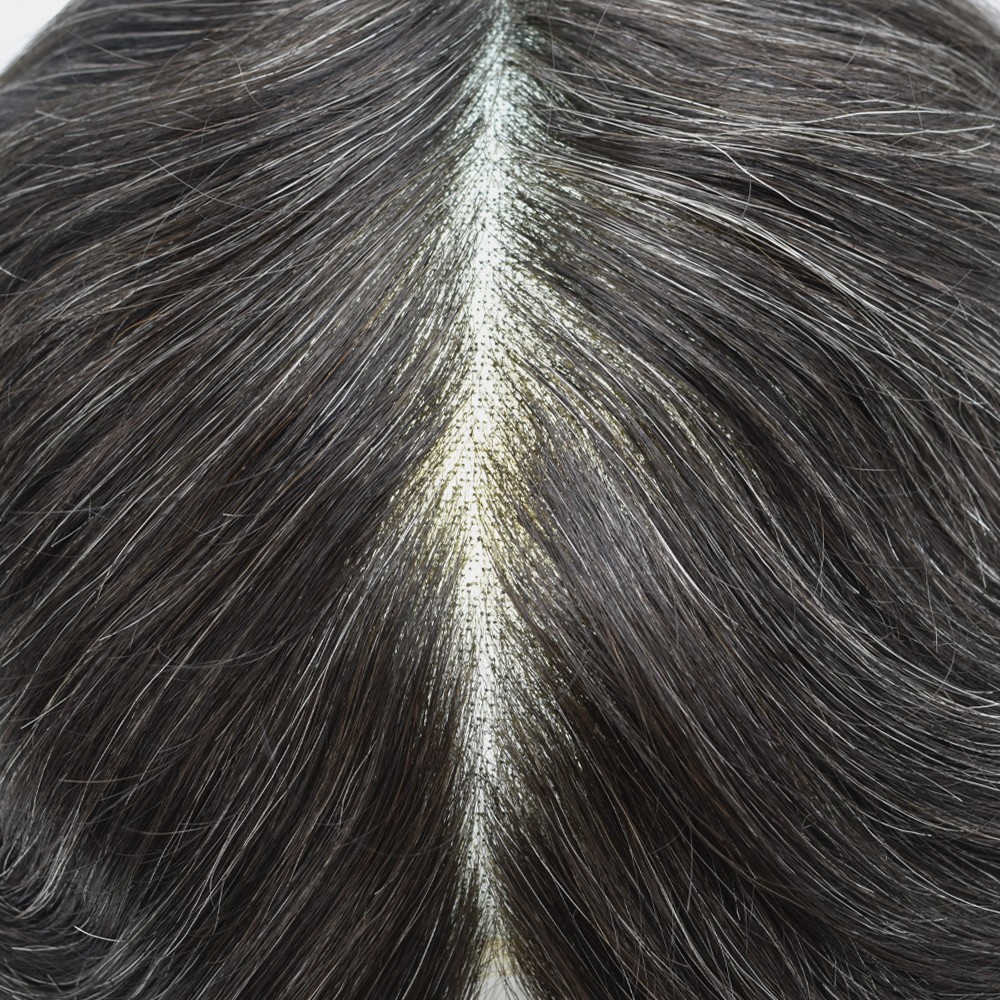 Mens Toupee French Lace Front Hair Piece Replacement System 8X10 Wig for Men US