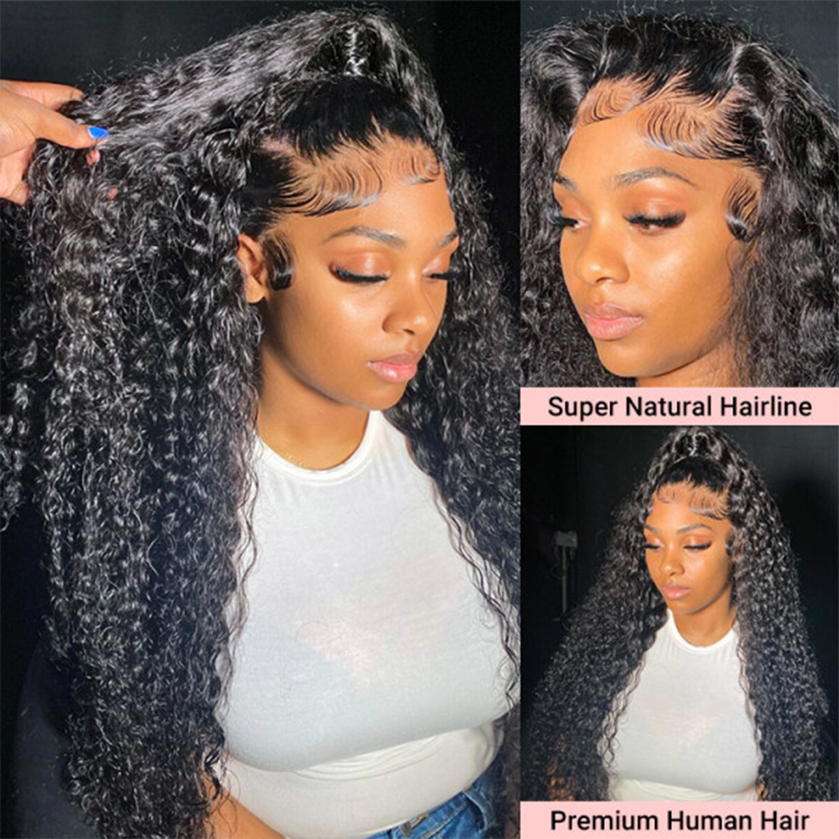 Natural Virgin 100% Real Human Hair Baby Hair Swiss Laced Hairline Edges Stripes
